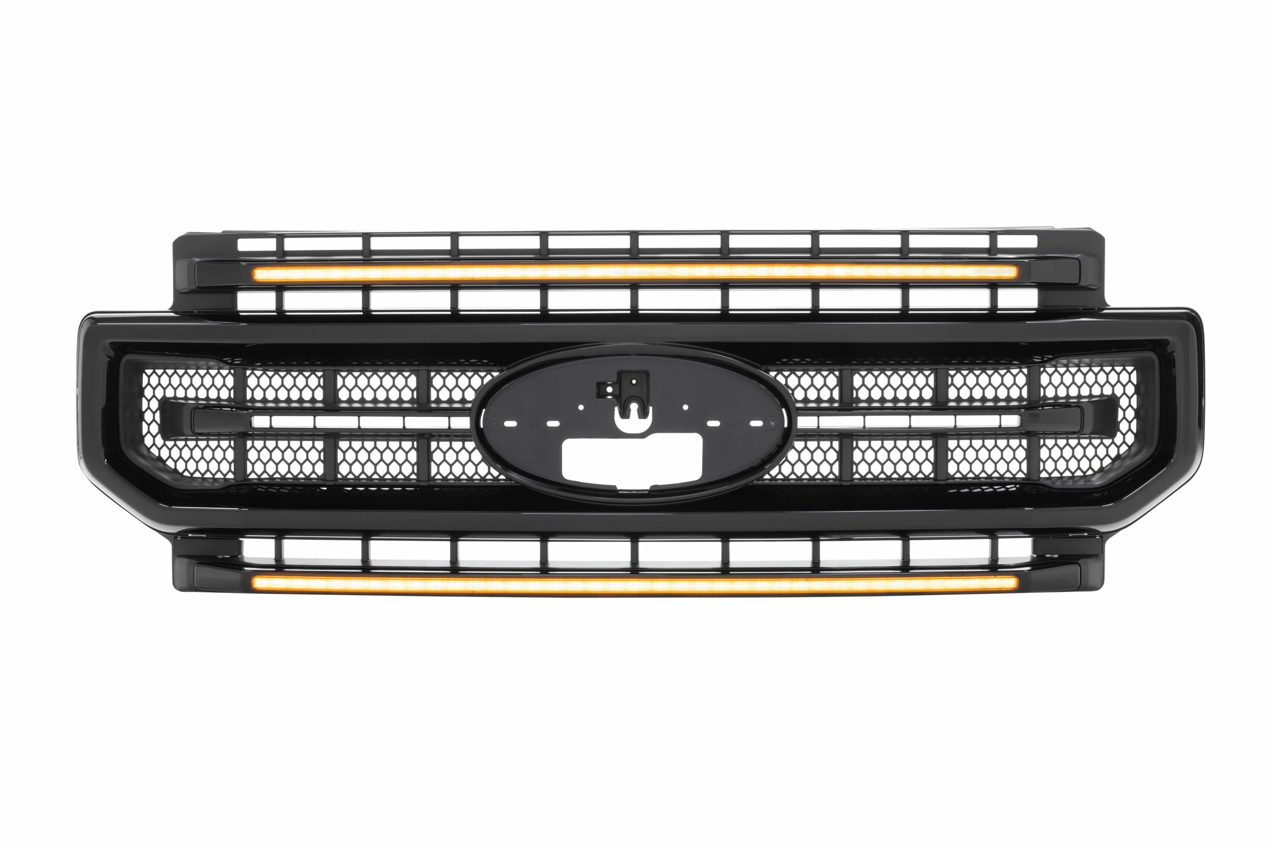 Morimoto XBG LED Grille: Ford Super Duty (20-22 / Black / Amber DRL)