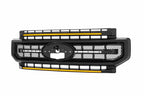 Morimoto XBG LED Grille: Ford Super Duty (20-22 / Black / Amber DRL)