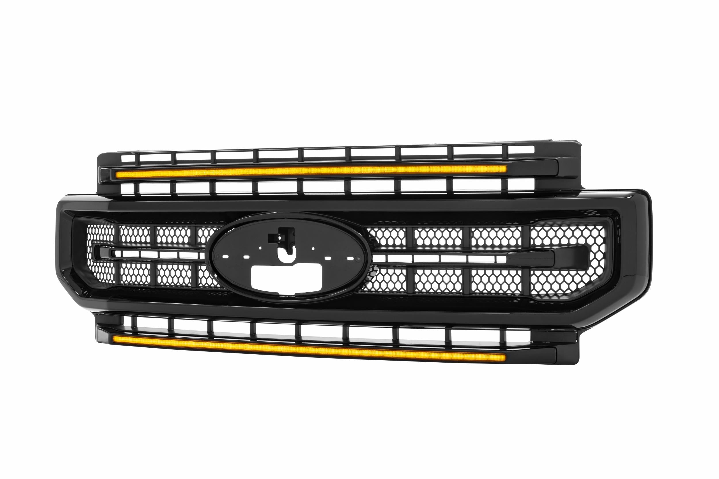 Morimoto XBG LED Grille: Ford Super Duty (20-22 / Black / Amber DRL)