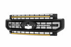 Morimoto XBG LED Grille: Ford Super Duty (20-22 / Black / Amber DRL)