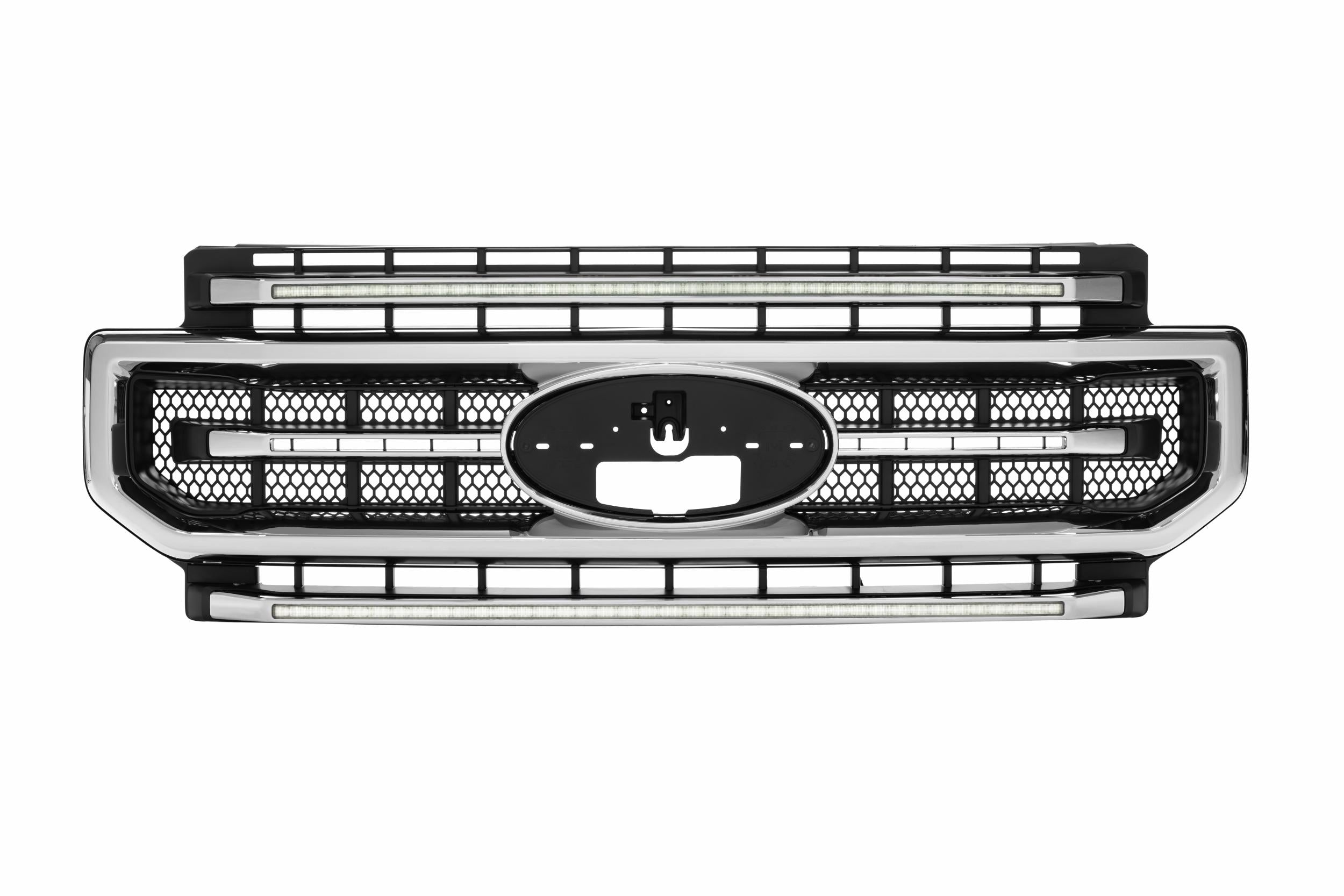 Morimoto XBG LED Grille: Ford Super Duty (20-22 / Chrome / White DRL)
