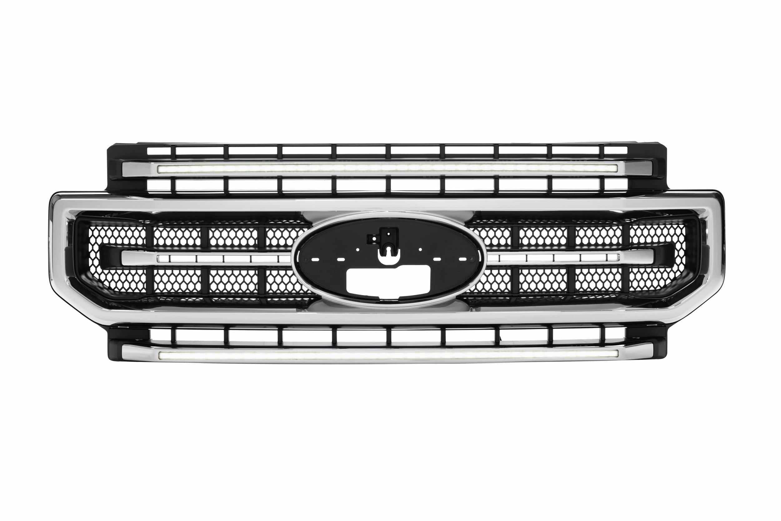 Morimoto XBG LED Grille: Ford Super Duty (20-22 / Chrome / White DRL)