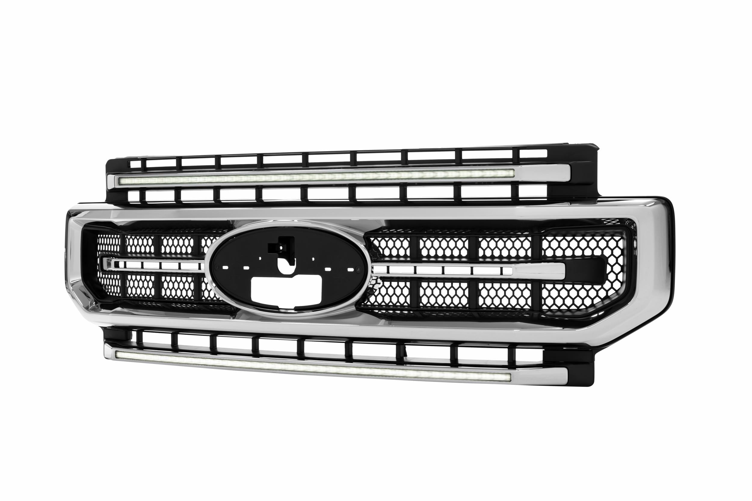 Morimoto XBG LED Grille: Ford Super Duty (20-22 / Chrome / White DRL)