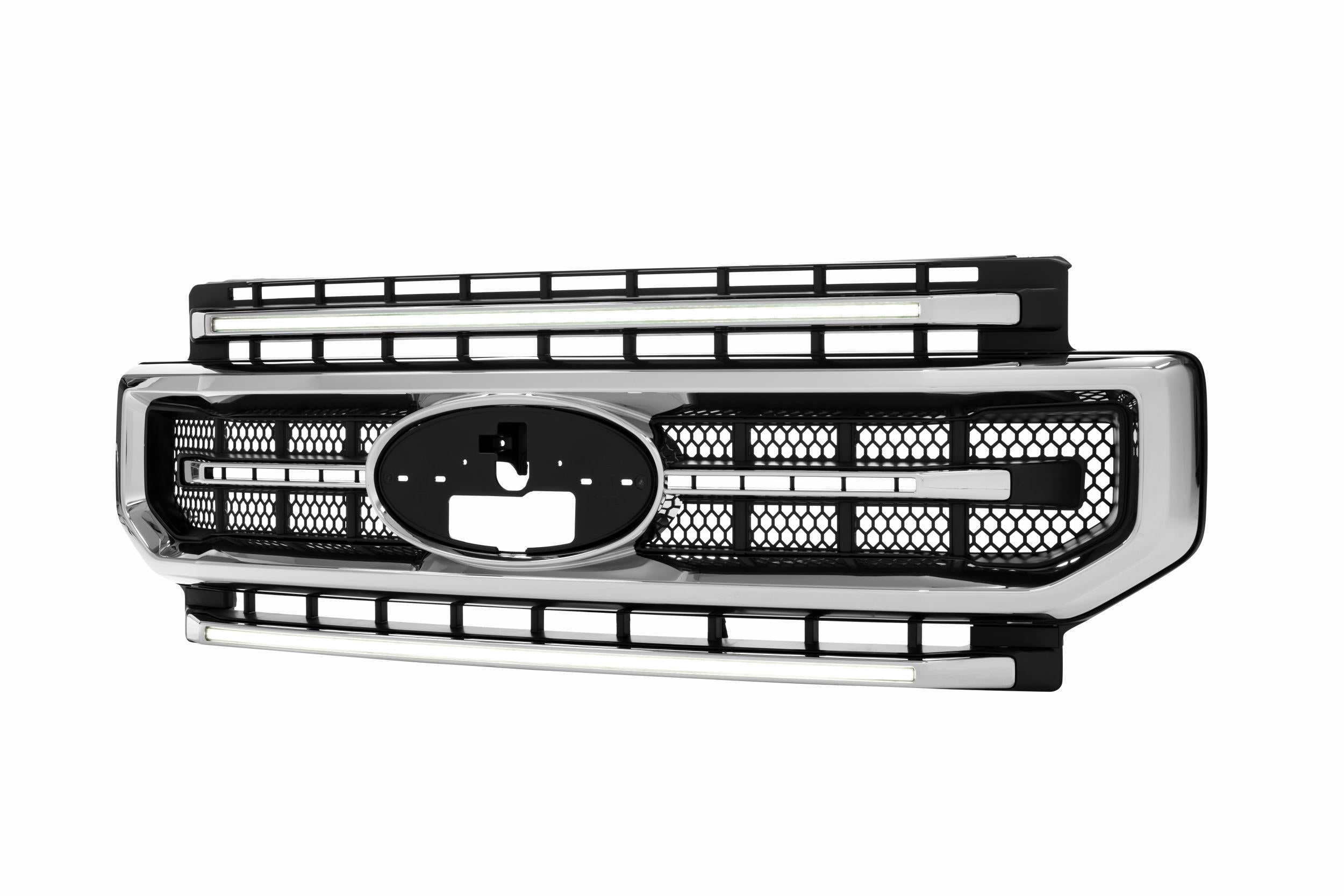 Morimoto XBG LED Grille: Ford Super Duty (20-22 / Chrome / White DRL)