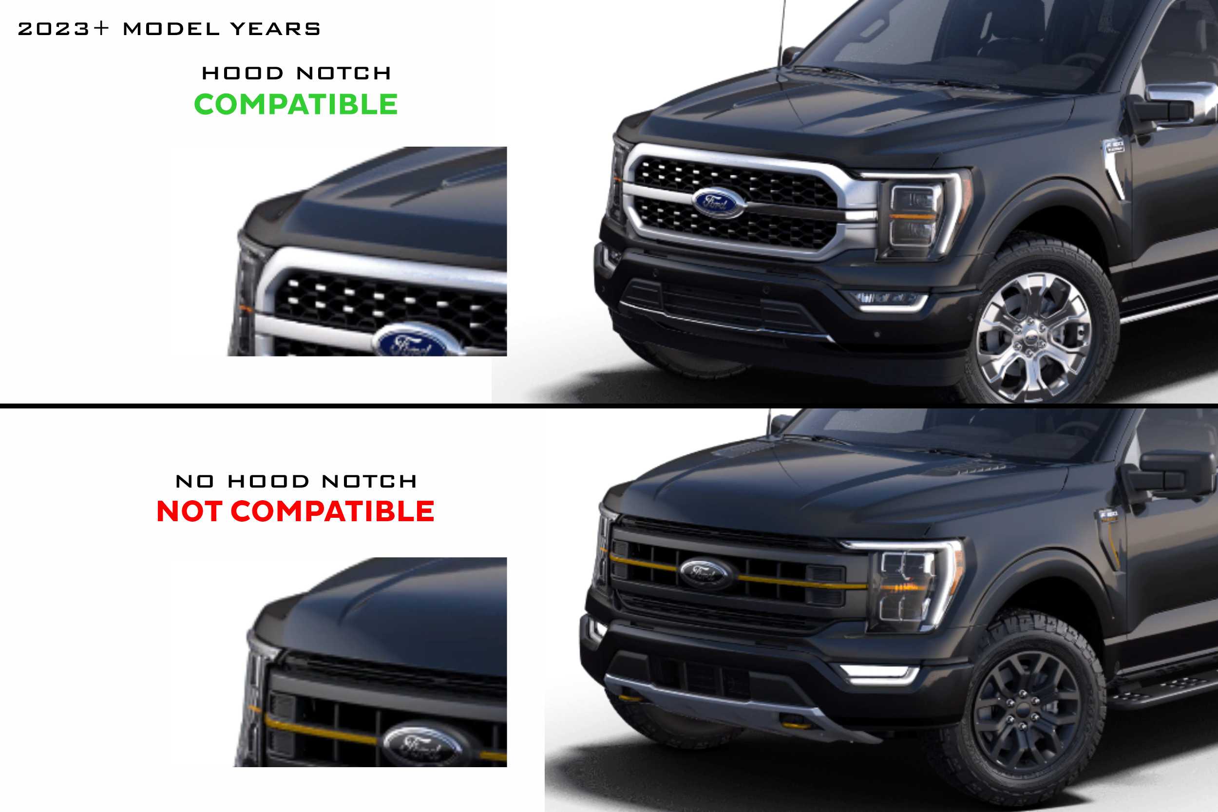 Morimoto XBG LED Grille: Ford F-150 (21-23 / Chrome / White DRL)