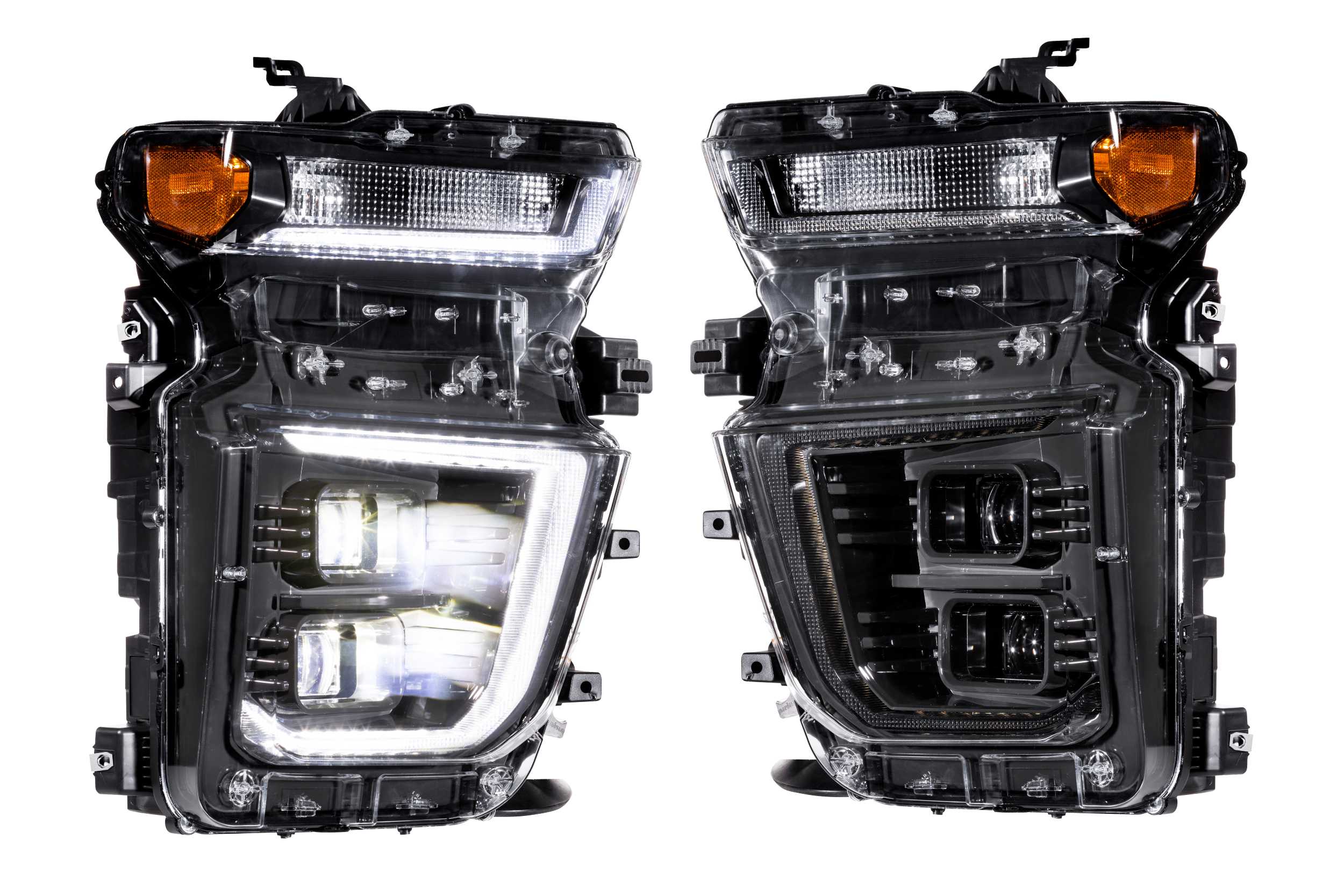 Morimoto XB Hybrid LED Headlights: Chevrolet Silverado HD (20-24 / Set)