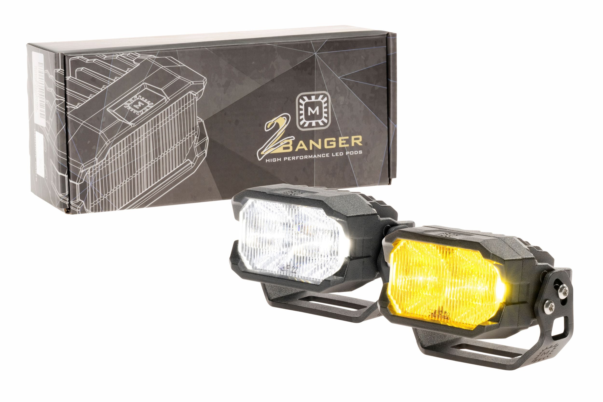 Morimoto 2Banger NCS LED Pods (SAE Wide / White / Set)