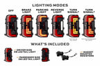 Morimoto XB LED Tail Lights: Ford Bronco (21+ / Red Lens / Set)