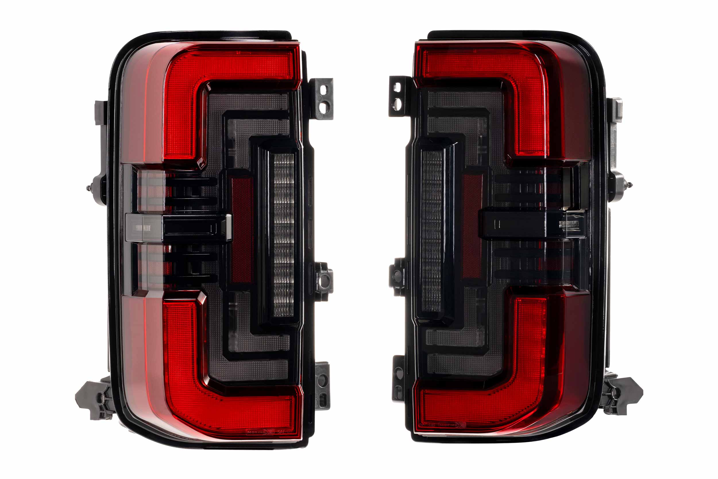 Morimoto XB LED Tail Lights: Ford Bronco (21+ / Red Lens / Set)