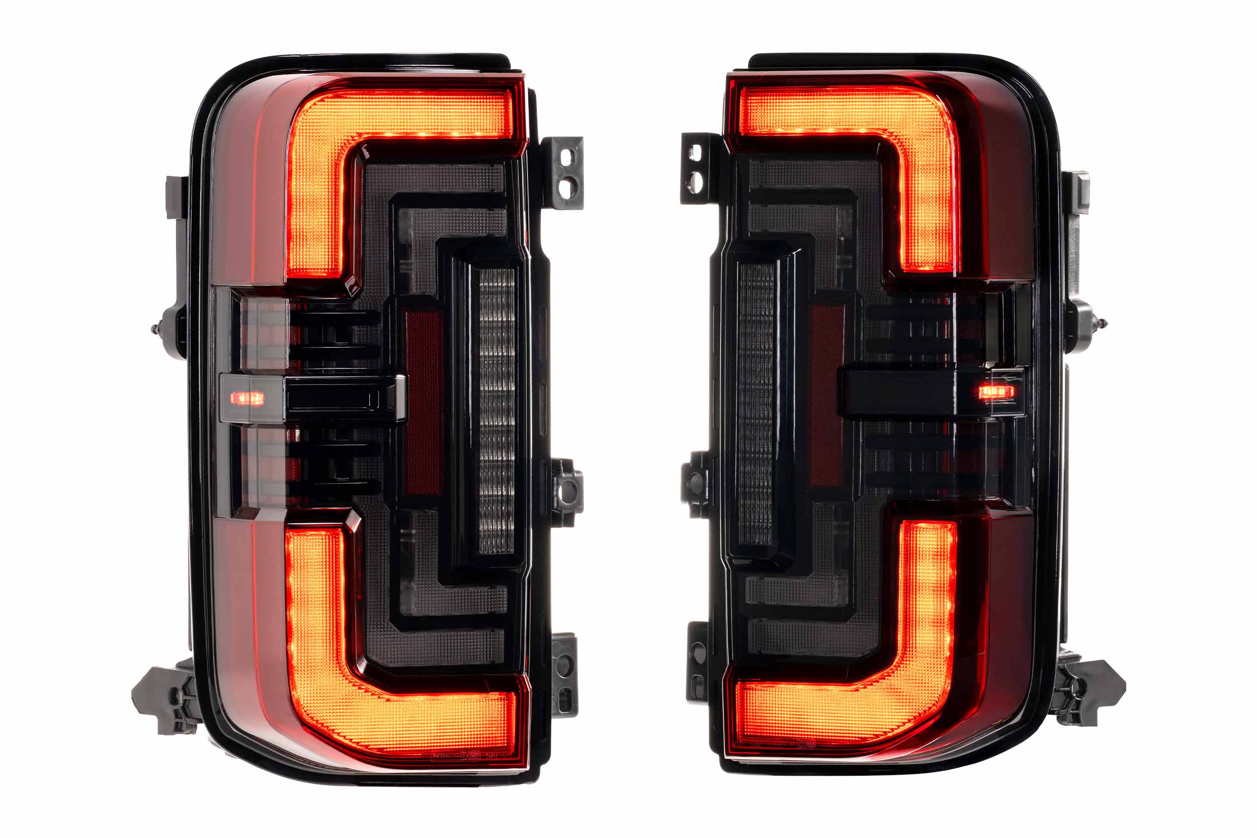 Morimoto XB LED Tail Lights: Ford Bronco (21+ / Red Lens / Set)