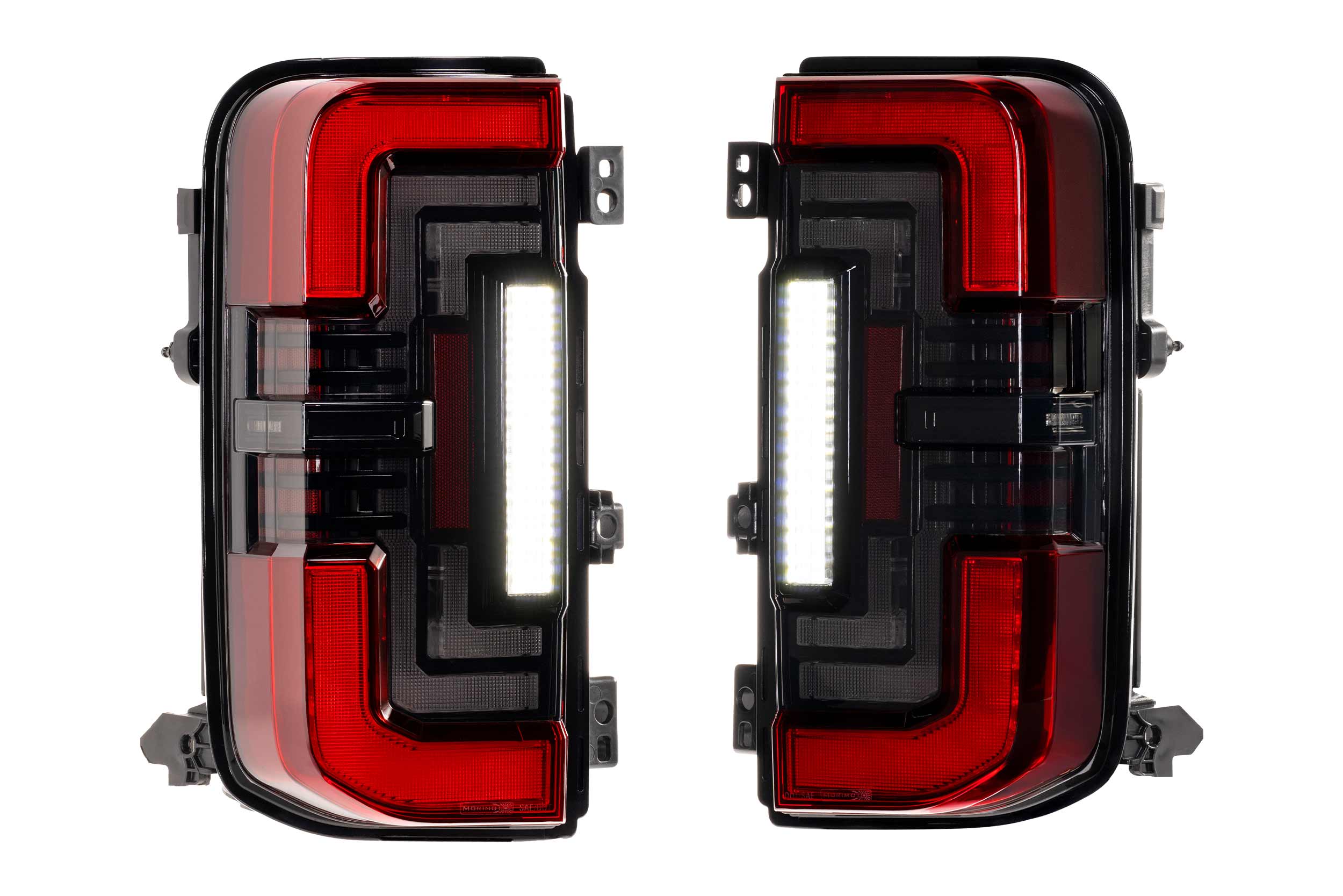 Morimoto XB LED Tail Lights: Ford Bronco (21+ / Red Lens / Set)