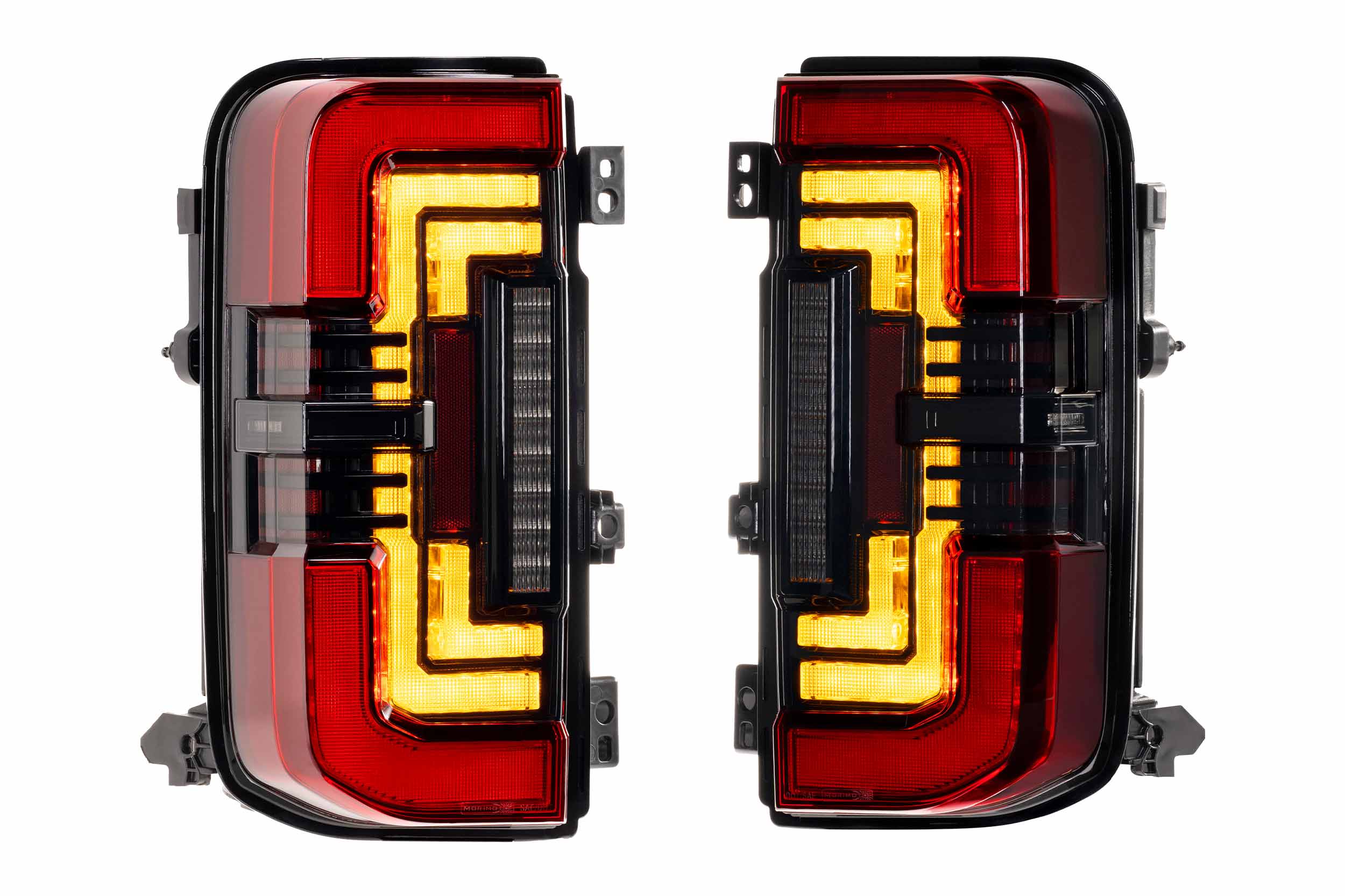 Morimoto XB LED Tail Lights: Ford Bronco (21+ / Red Lens / Set)