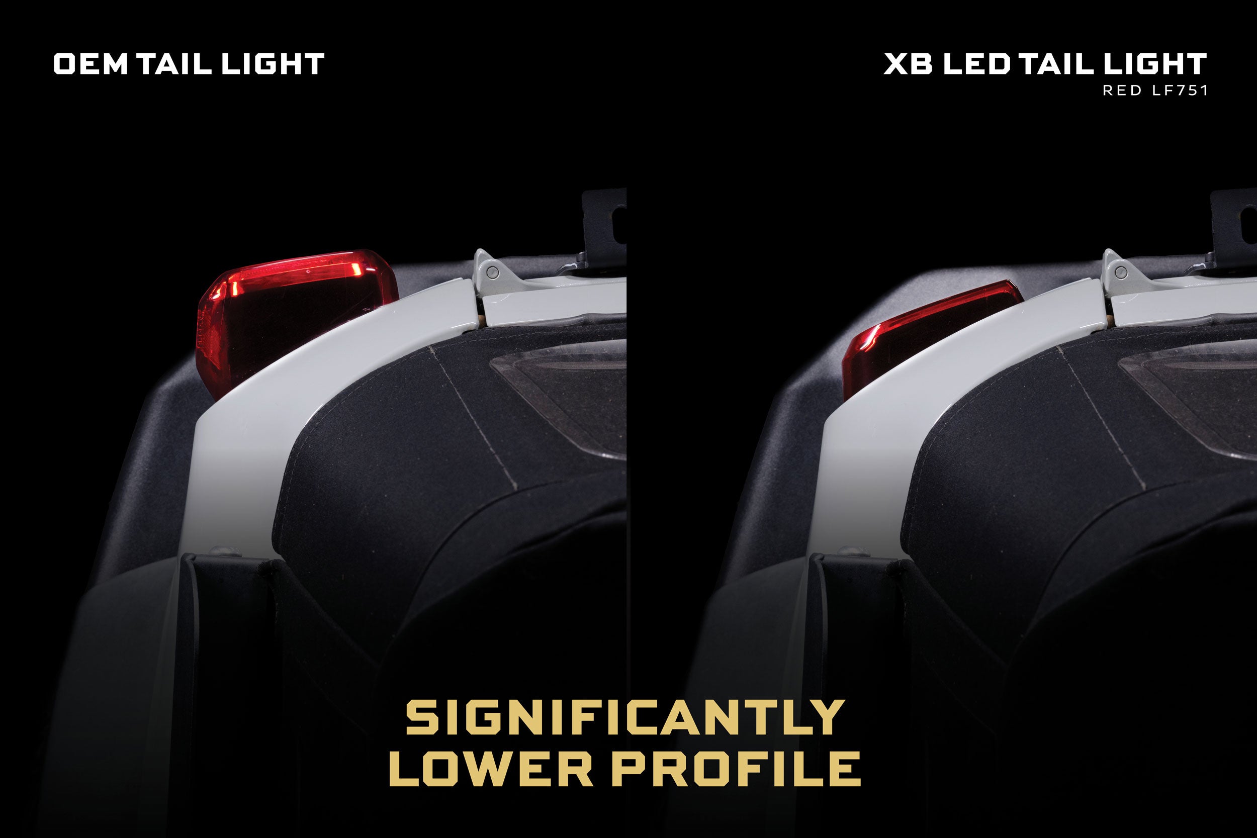 Morimoto XB LED Tail Lights: Ford Bronco (21+ / Red Lens / Set)