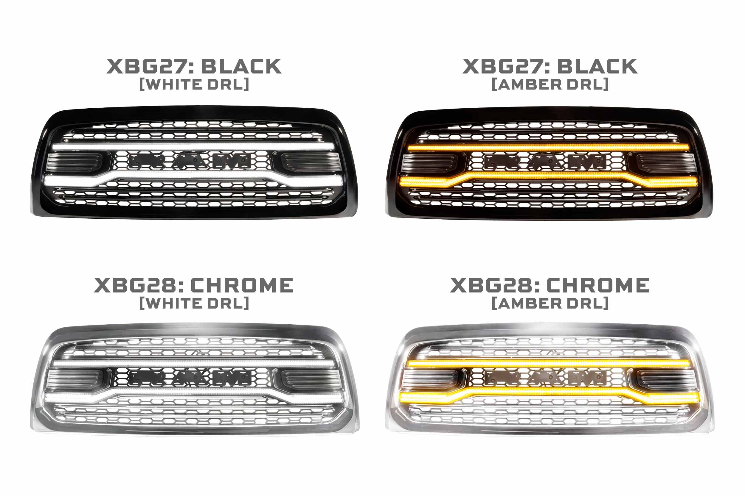 Morimoto XBG LED Grille: Dodge Ram HD (13-18 / Black)