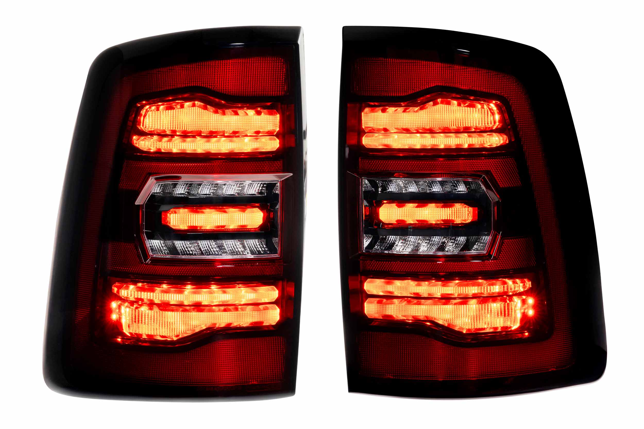 Morimoto XB LED Tail Lights: Ram HD (19-24 / Red Lens / Set)