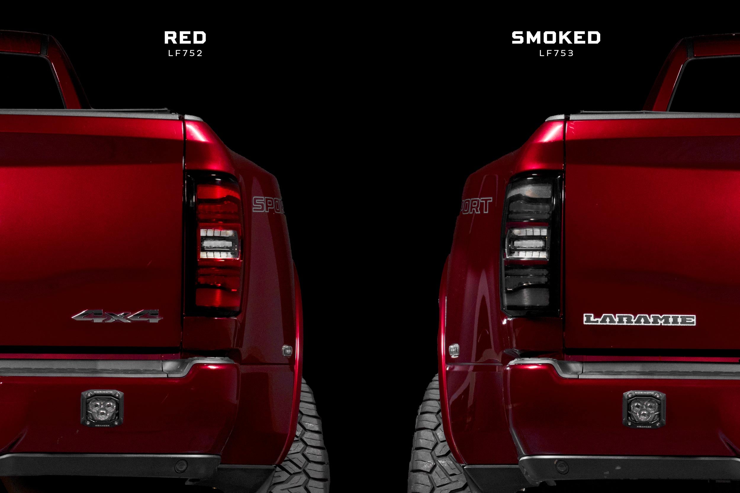 Morimoto XB LED Tail Lights: Ram HD (19-24 / Smoked Lens / Set)