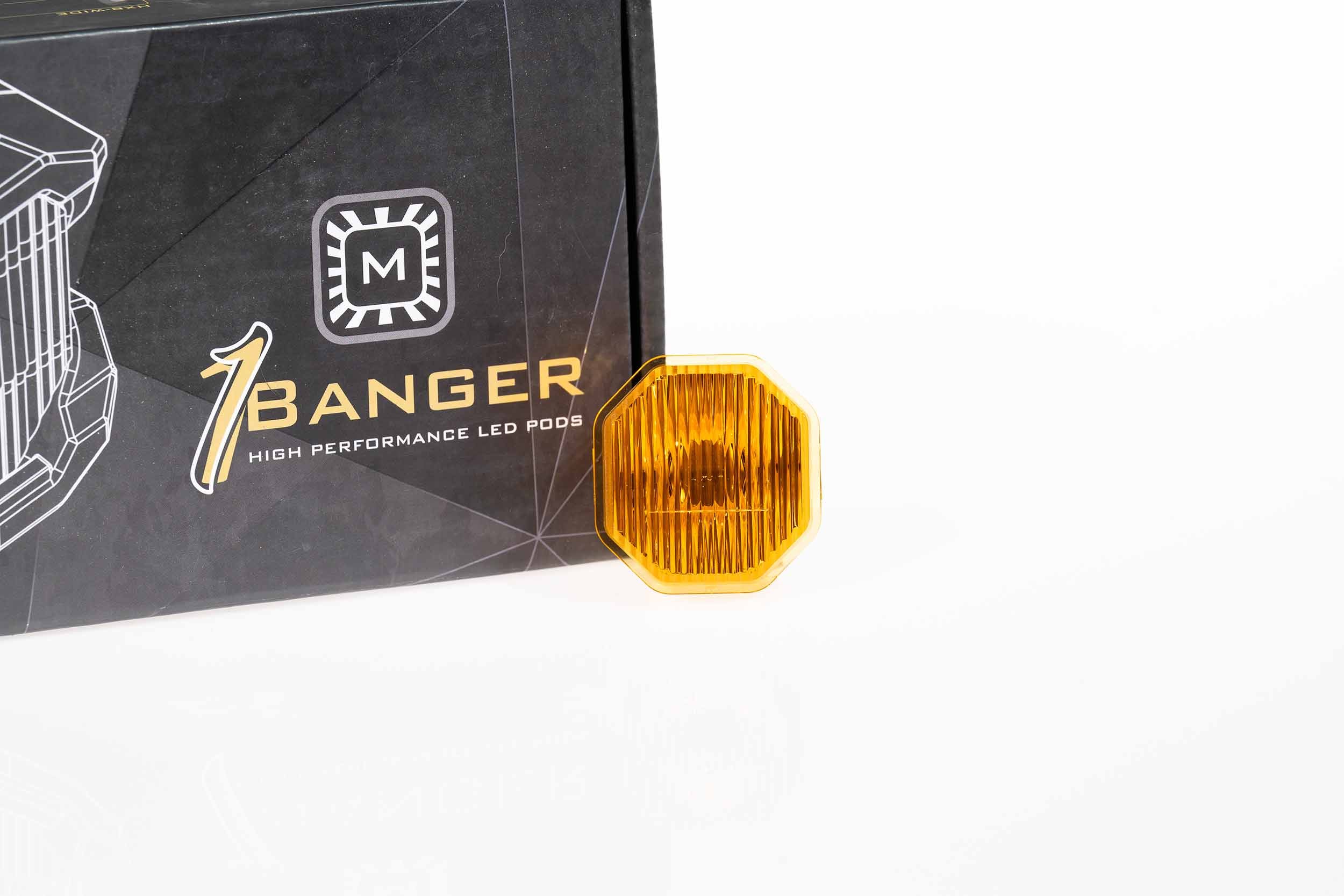 Morimoto Lens Only: 1Banger (Yellow / Wide / Each)