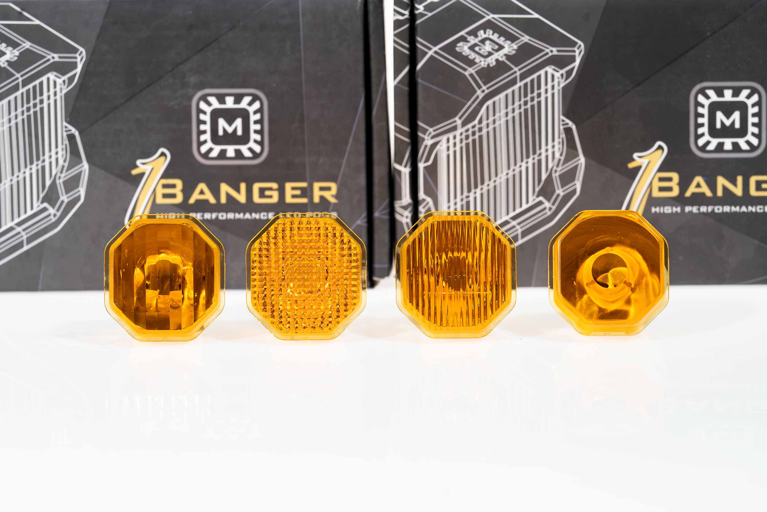 Morimoto Lens Only: 1Banger (Yellow / Flood / Each)