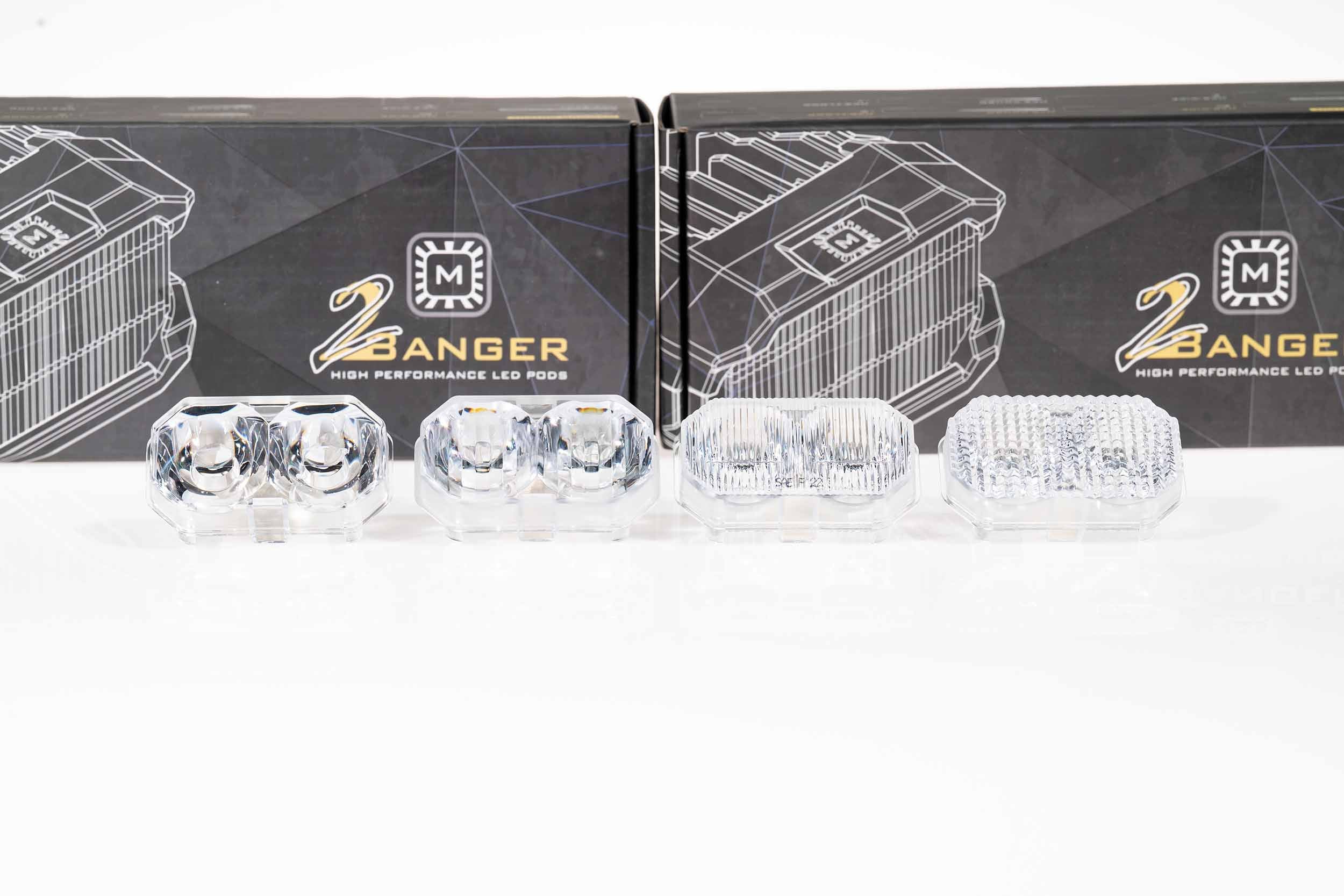 Morimoto Lens Only: 2Banger (White / Flood / Each)