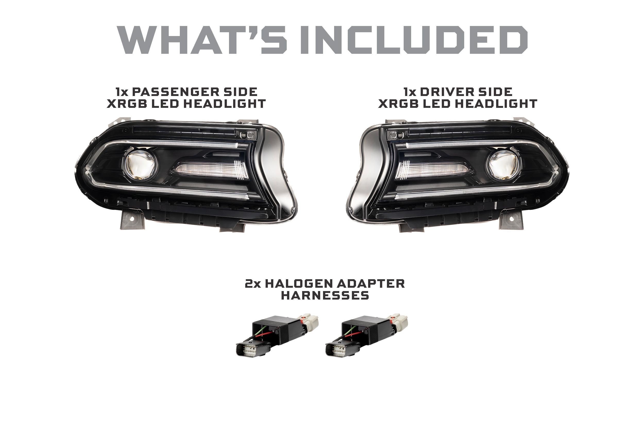 Morimoto XRGB LED Headlights: 15-23 Dodge Charger (Set)