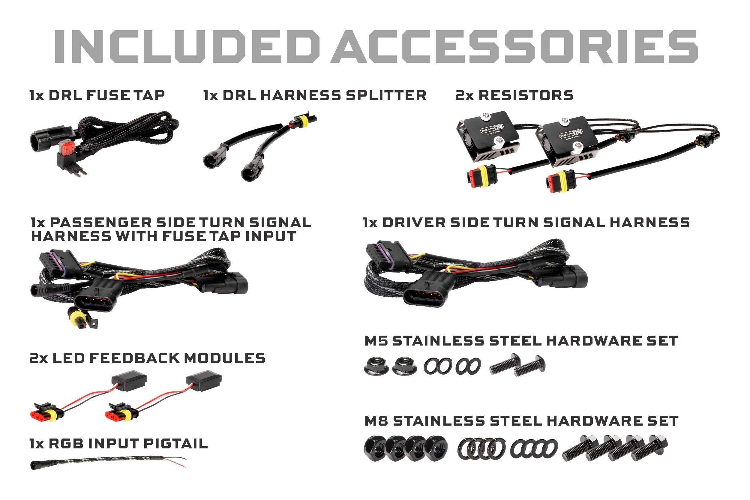 Morimoto Standard Jeep JL / JT XRGB Fender Flare Chop Kit (Set)