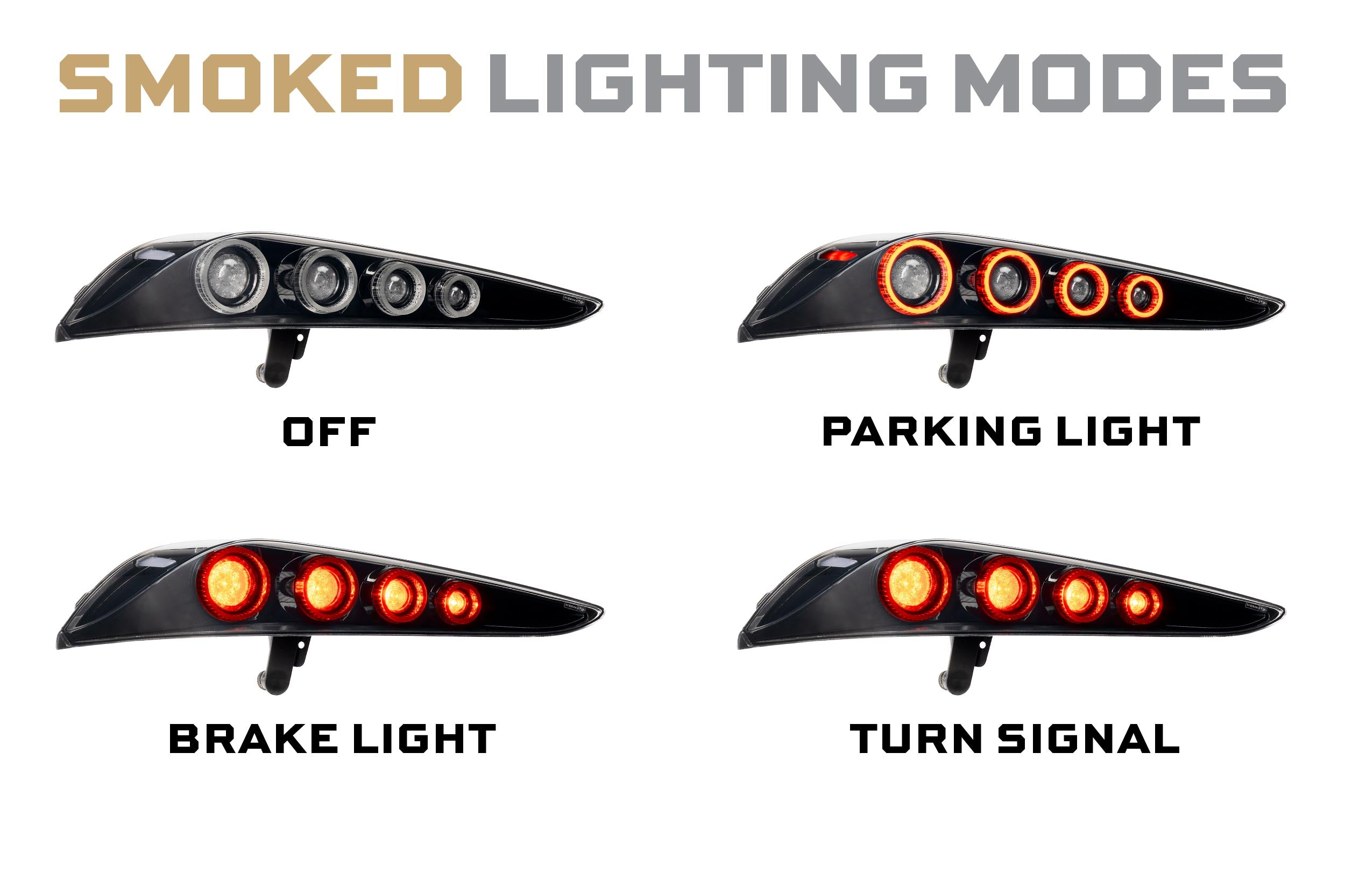 Morimoto XB LED Tail Lights: Toyota Supra (20+ / Smoked Lens / Set)
