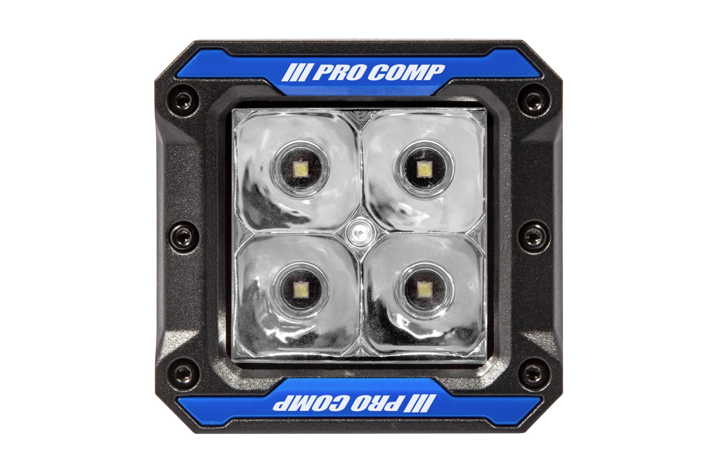 ProComp Pro Comp Gen 3 Pods: 2x2 Square / 12W / White / Spot Beam