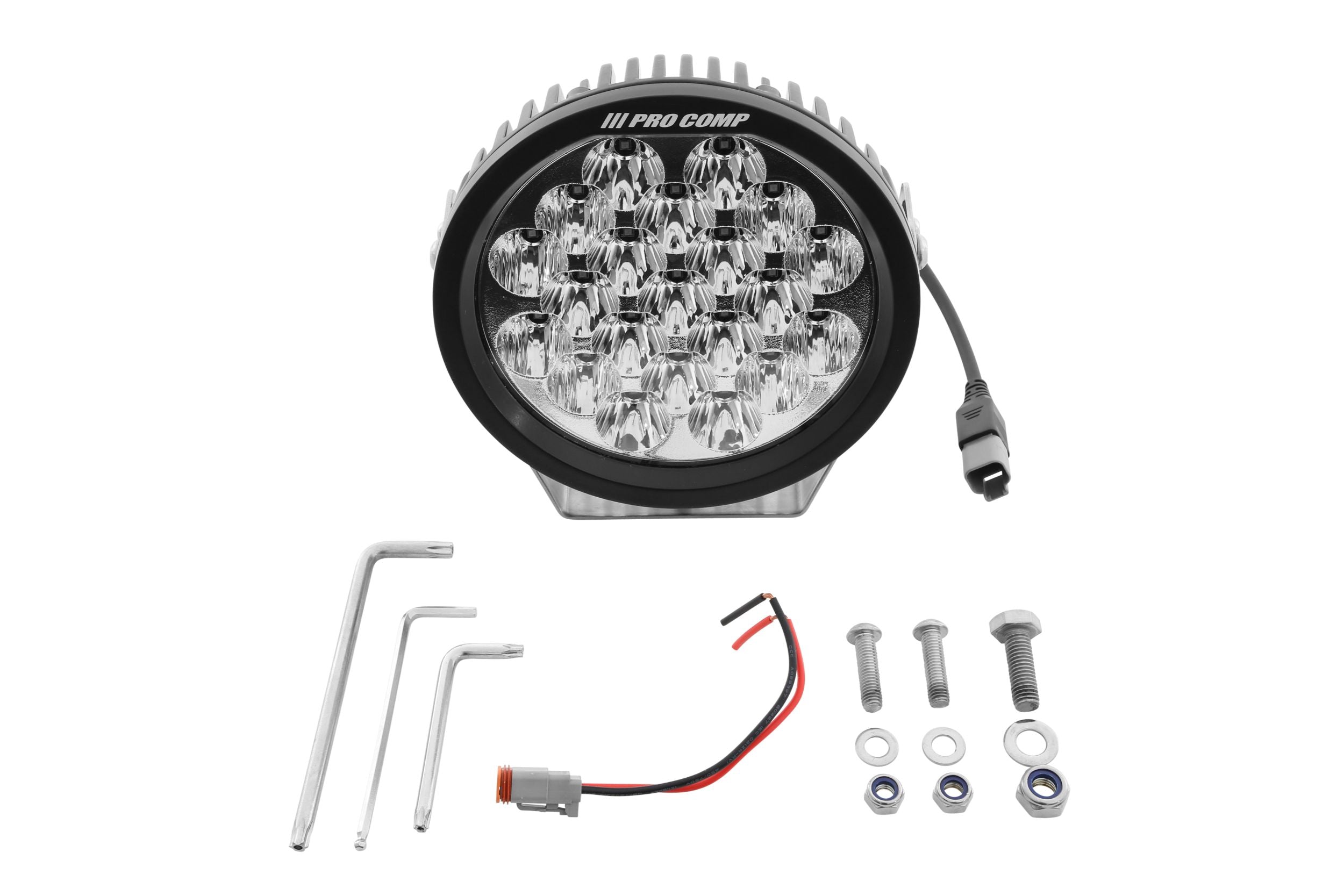 ProComp Pro Comp Motorsports Series LED Pod: 5" / White / Combo Beam