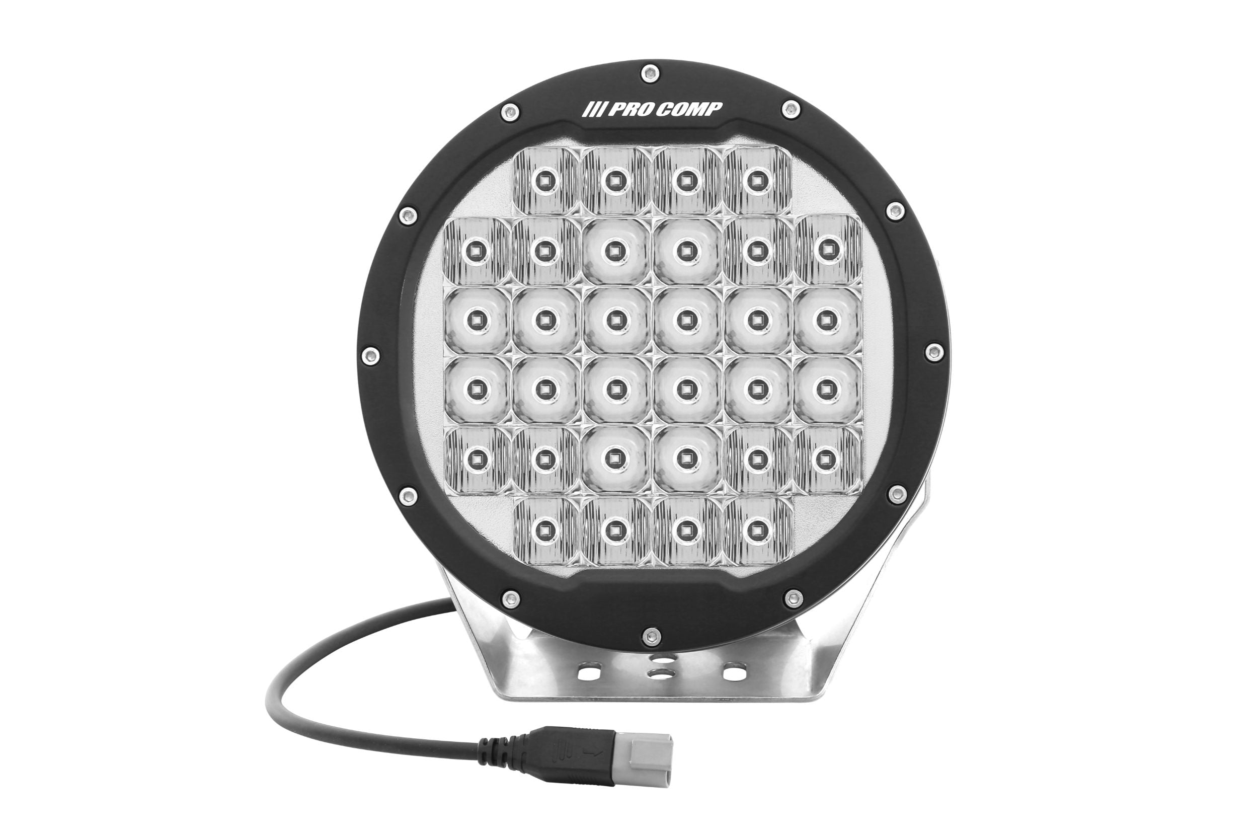 ProComp Pro Comp Motorsports Series LED Pod: 7"/ White / Combo Beam