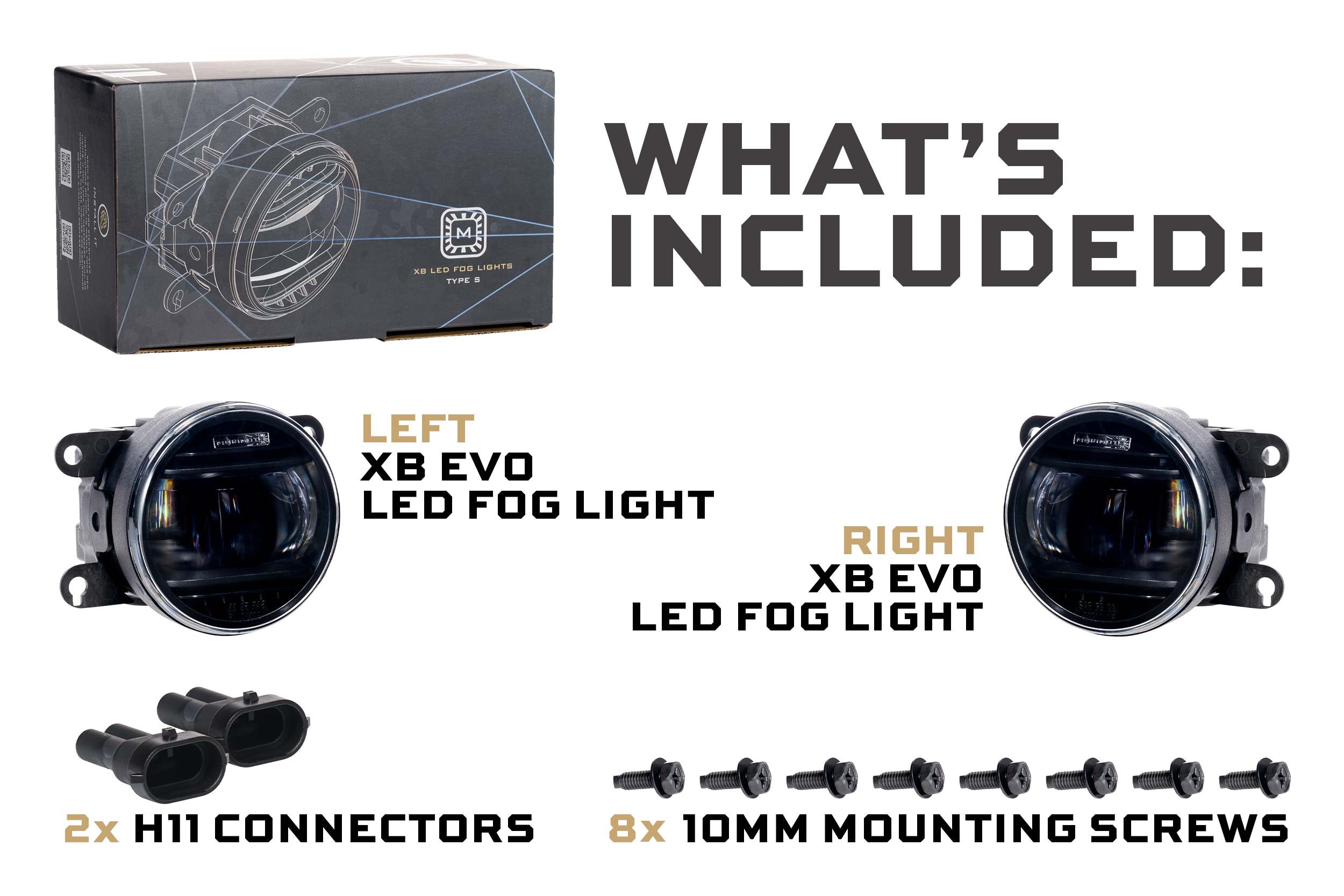 Morimoto XB Evo Fog Lights: Type S (White / Set)