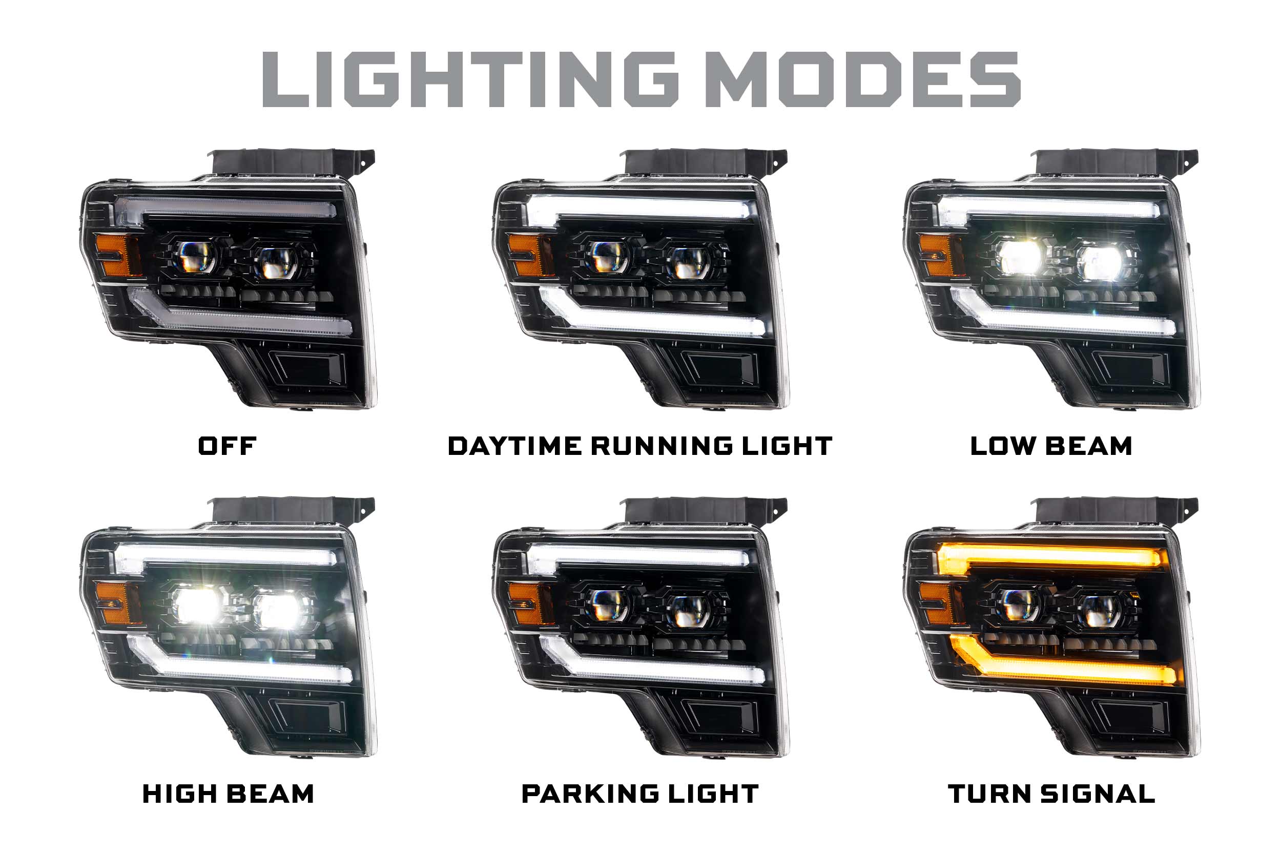 Morimoto XB Evo Hybrid Headlights: Ford F-150 (09-14 / Set)