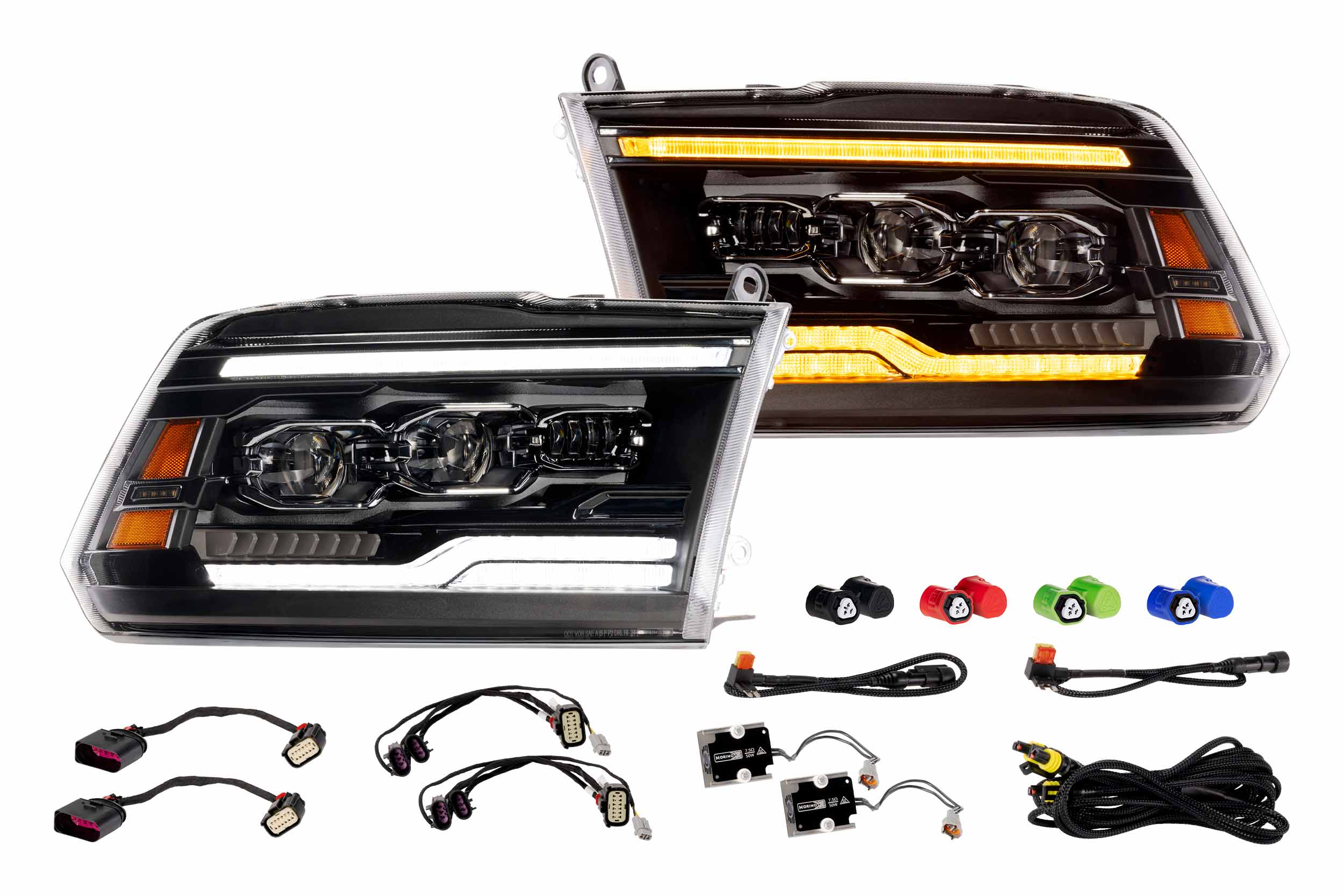 Morimoto XB Evo Headlights: 09-18 Dodge Ram (Set)