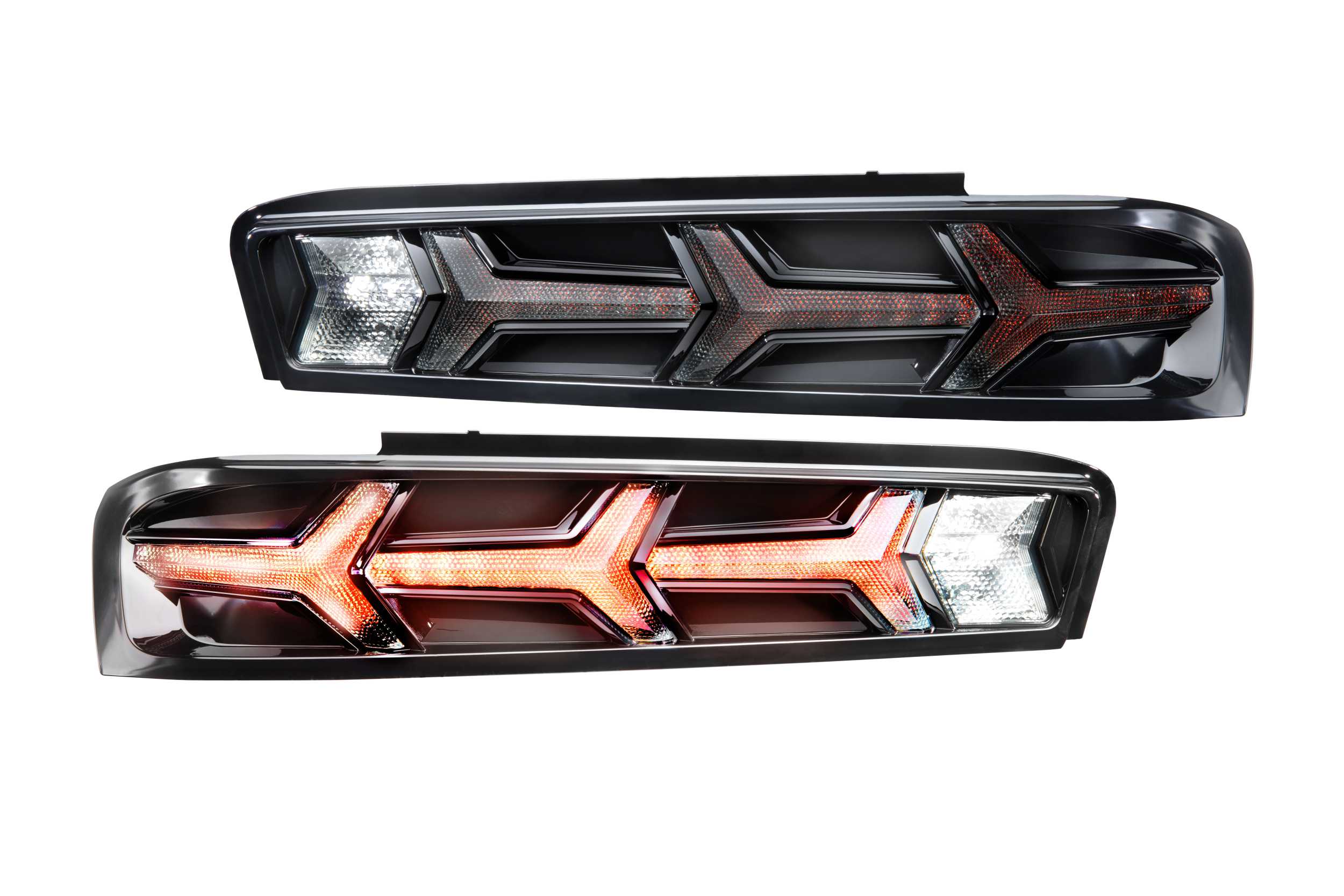 Morimoto XB LED Tail Lights: Chevrolet Camaro (16-18 / Smoked Lens Lambo / Set)