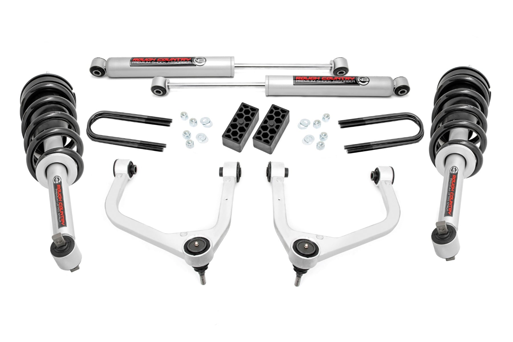 6 Inch Lift Kit | Mono Leaf Rear | M1 Struts/M1 | Chevy Silverado 1500 (25-26)