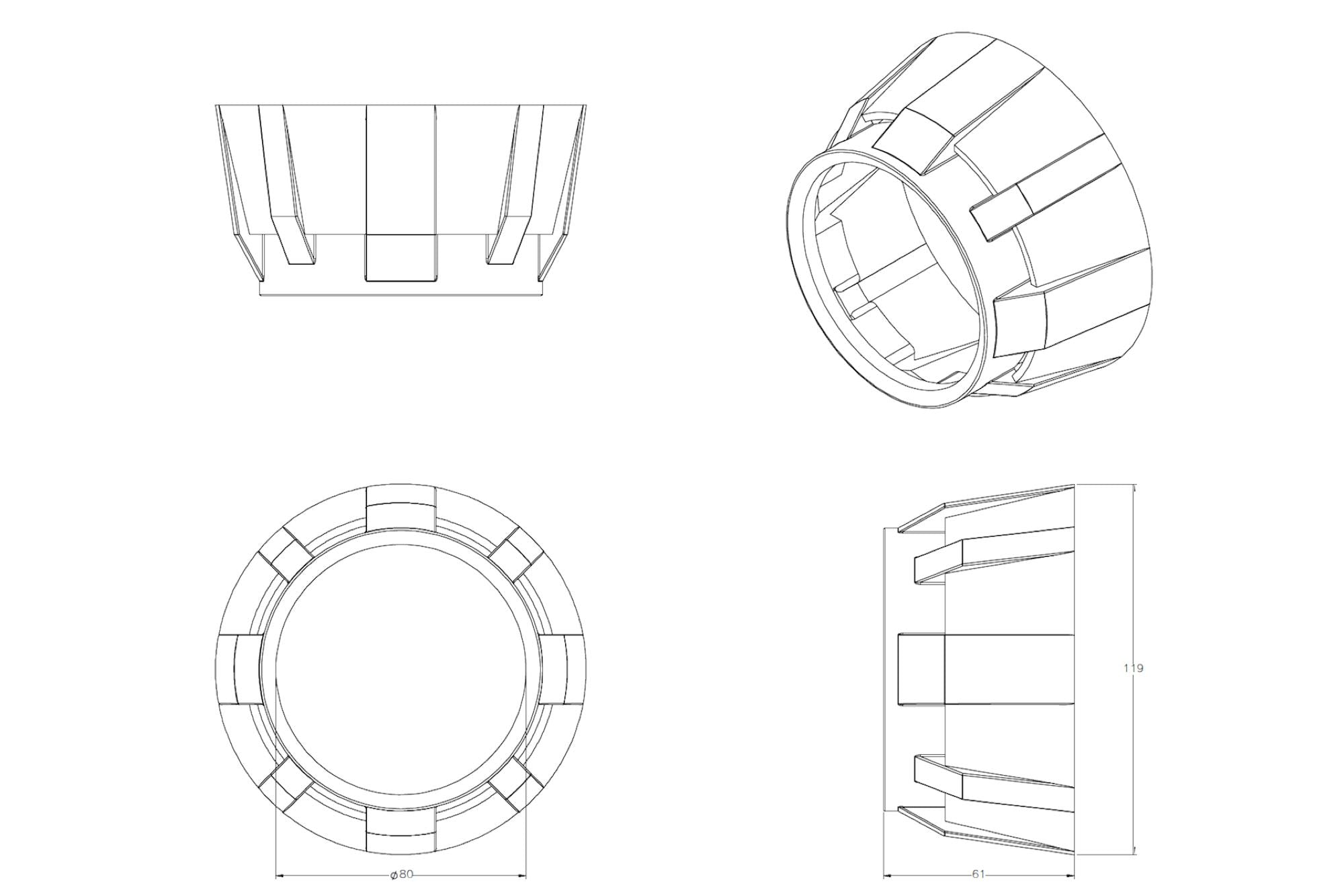 Morimoto Gatling Gun 1.0 Projector Shroud