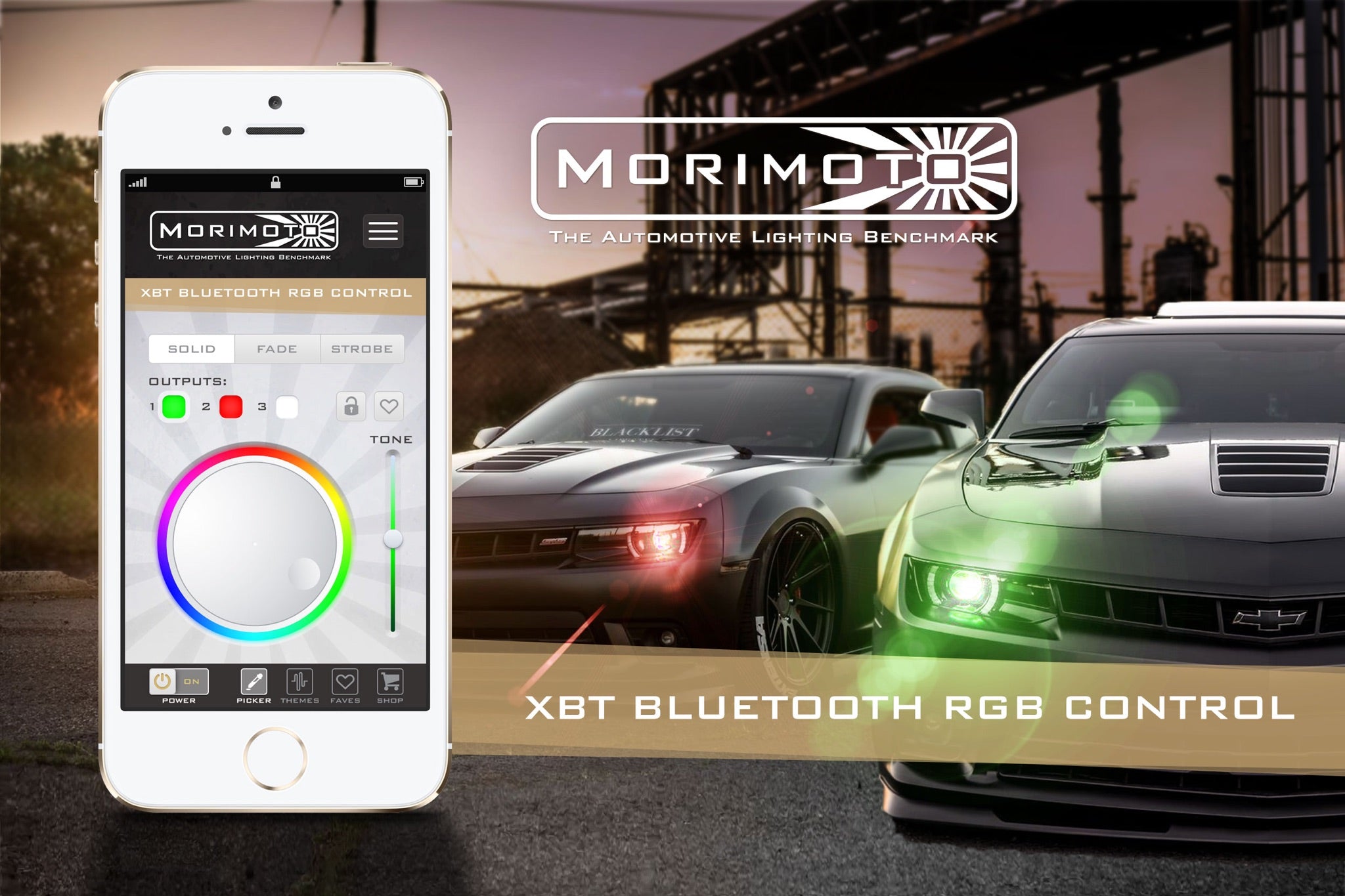 Morimoto RGBW Controller: XBT (1x5 / 2x4 Wire Universal Standard)