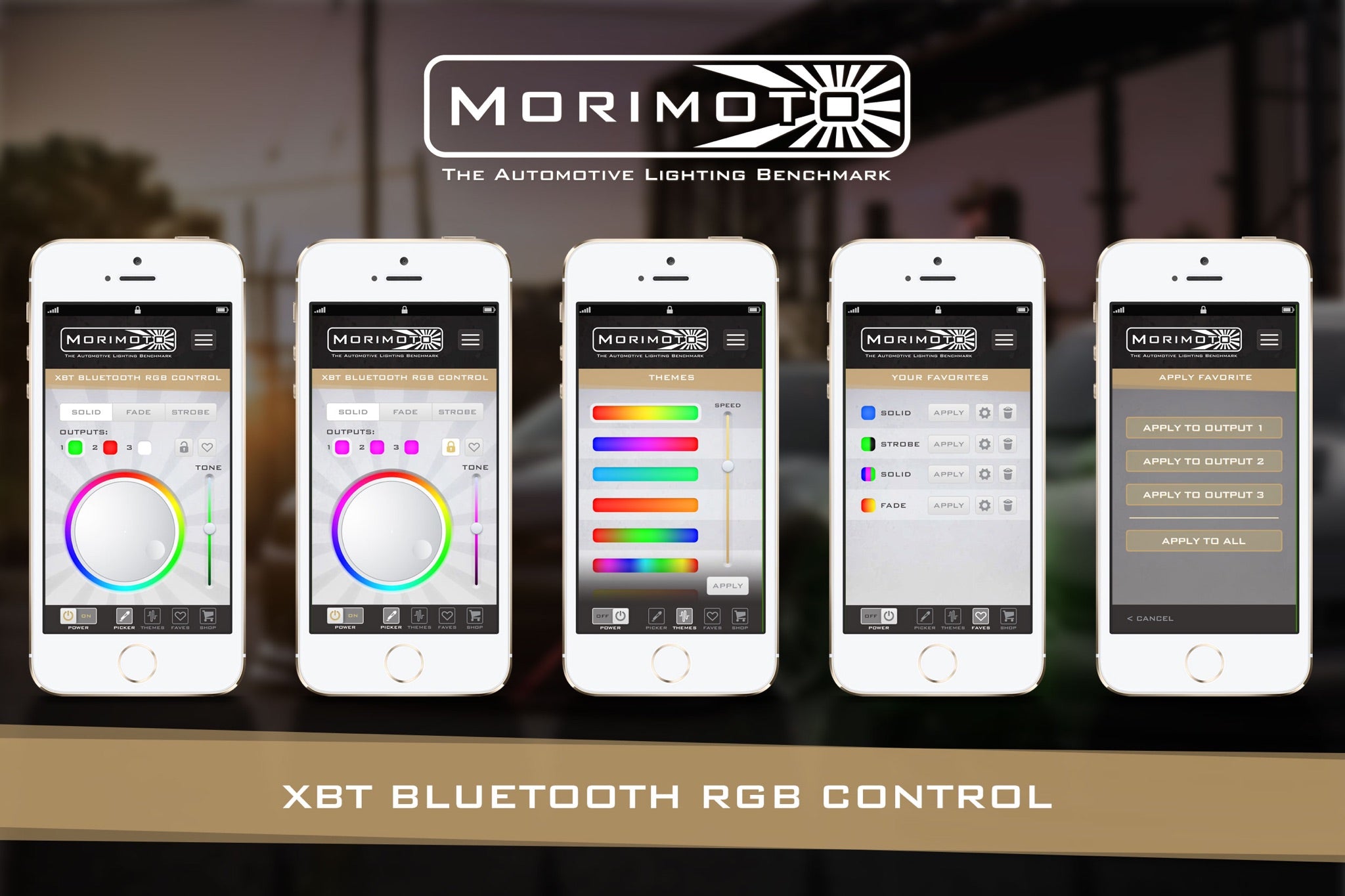 Morimoto RGBW Controller: XBT (1x5 / 2x4 Wire Universal Standard)