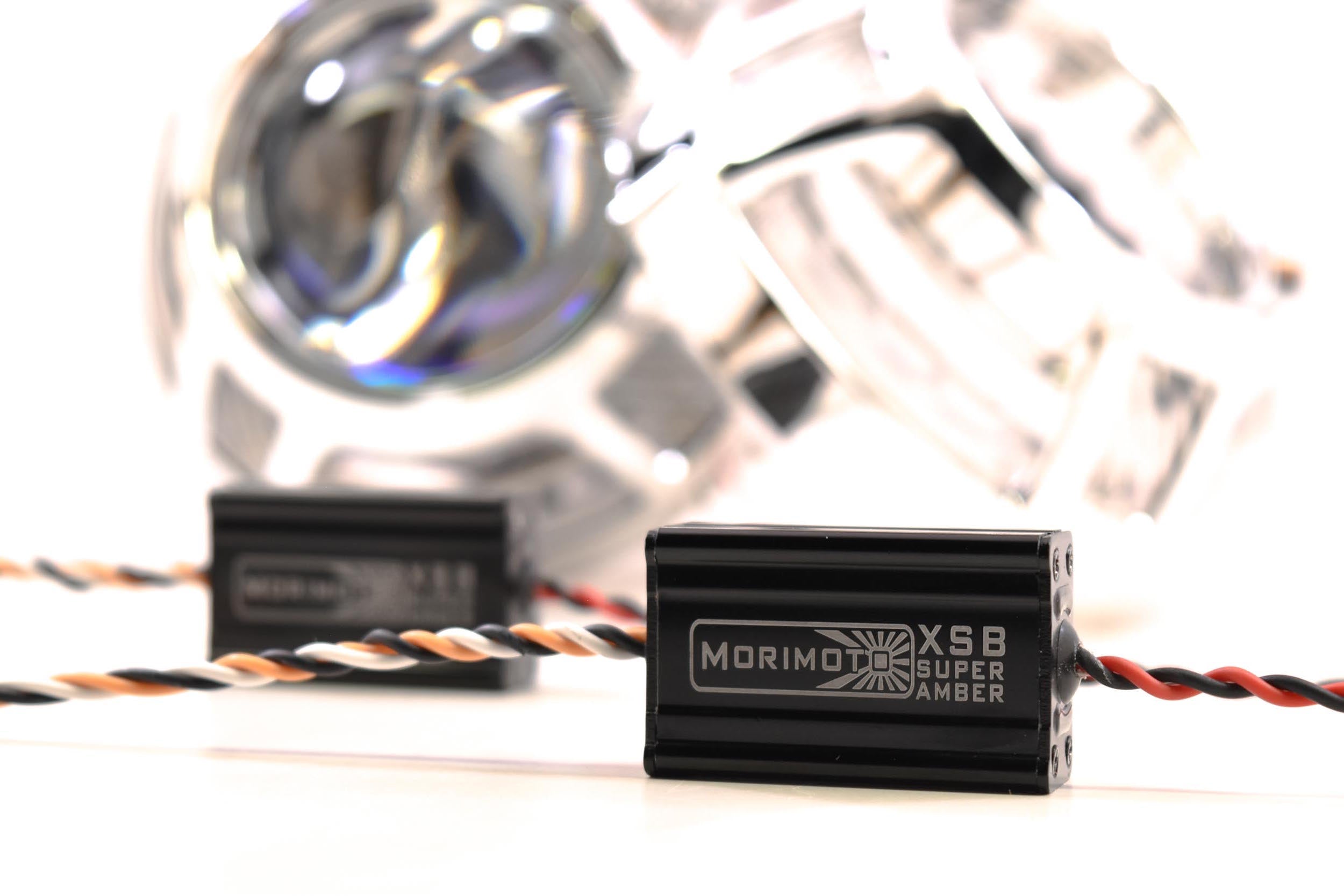 Morimoto Panamera 2.0 Projector Shroud (White/Amber LED Switchback)