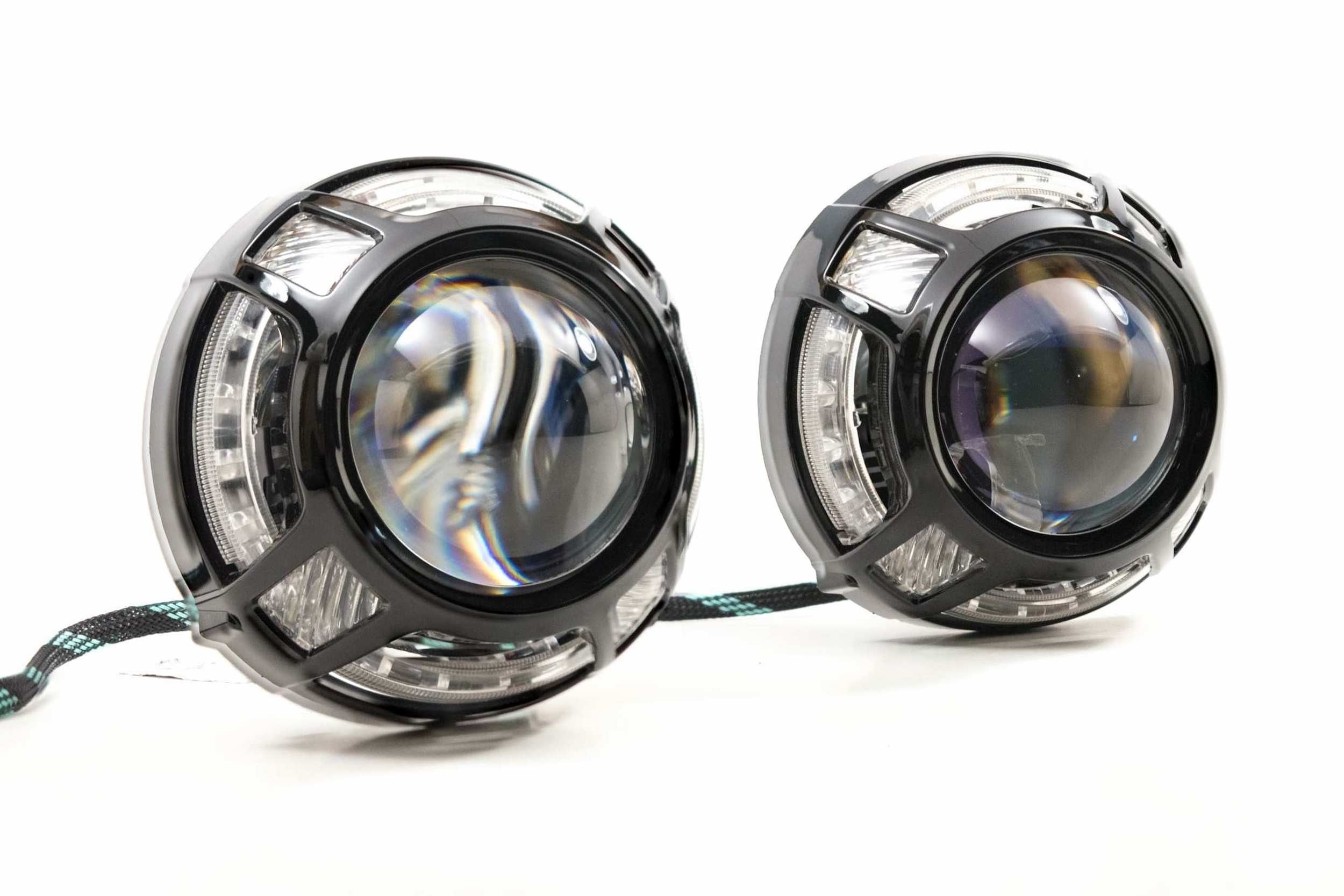 Morimoto Panamera 2.0 Projector Shroud (Black) (White/Amber LED Switchback)