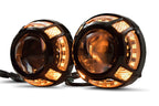 Morimoto Panamera 2.0 Projector Shroud (Black) (White/Amber LED Switchback)