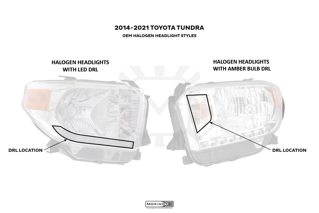 Morimoto Conversion Harness for Halogen Tundra with LED DRL (Convert to OEM LED Headlights)