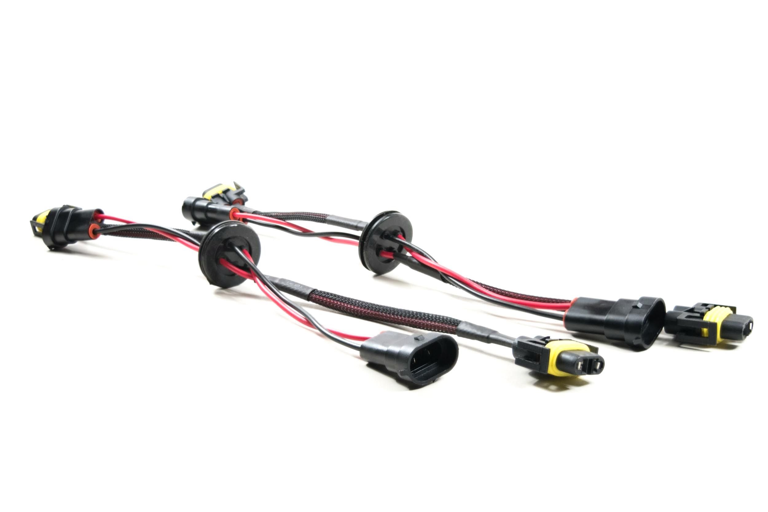 Morimoto Harness: H-Series housing pass-through cables w/ grommet (9006)