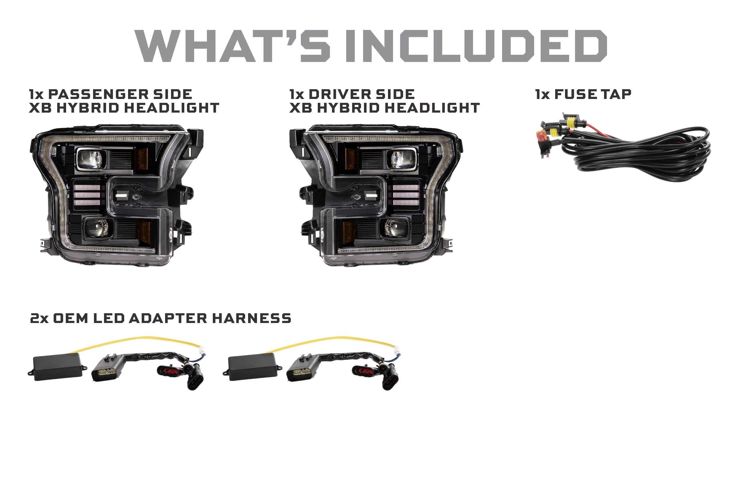 Morimoto XB Hybrid LED Headlights: Ford F-150 (15-17 / Set)