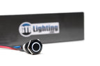 GTR Lighting Switch: GTR Halo (Stainless/Momentary/Blue LED)