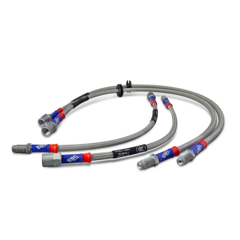 EBC 2010 Ford F150 4.6L 2WD (6 Lug w/4in Ext) Stainless Steel Brake Line Kit