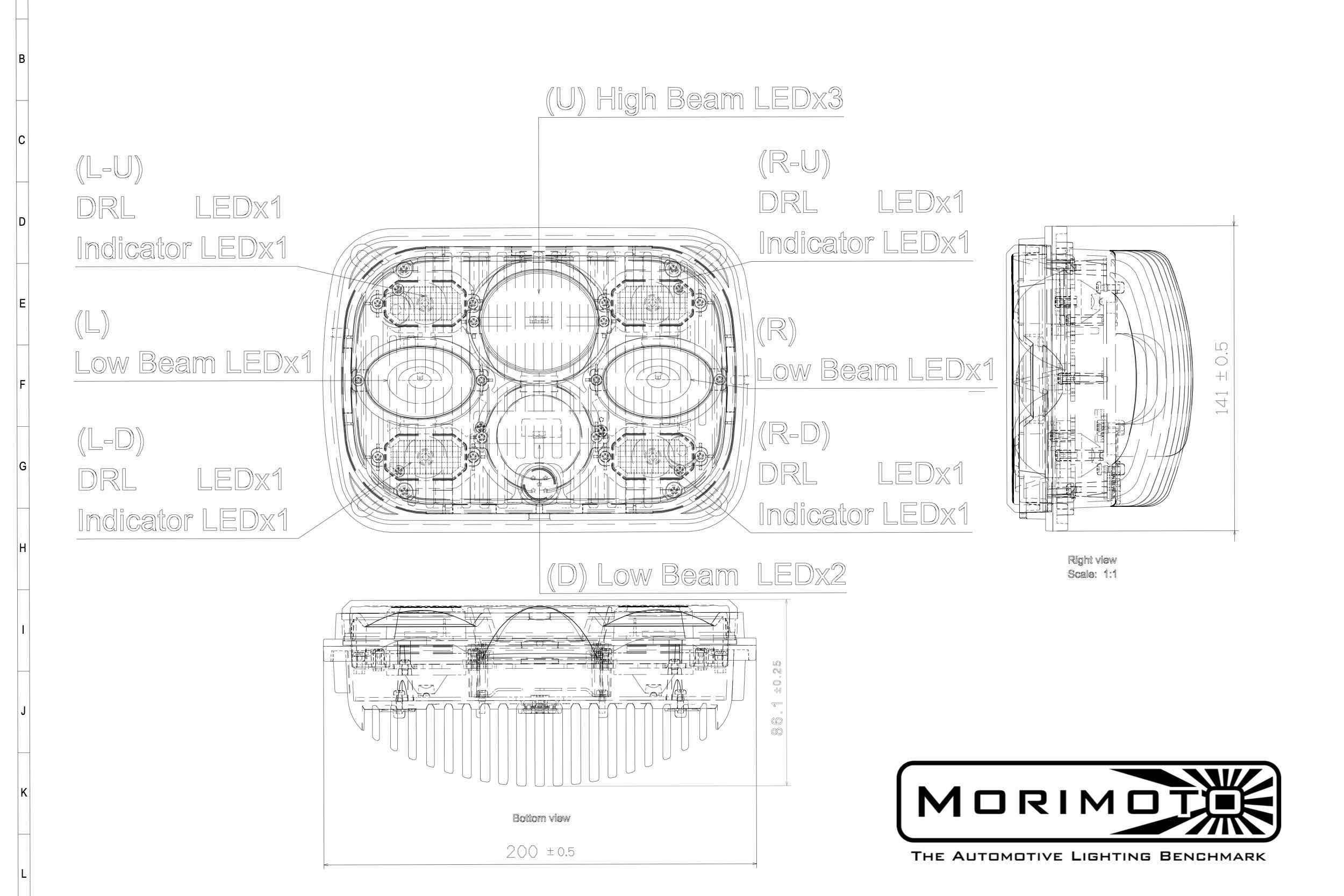 Morimoto Sealed Beam: Sealed5 (5x7)