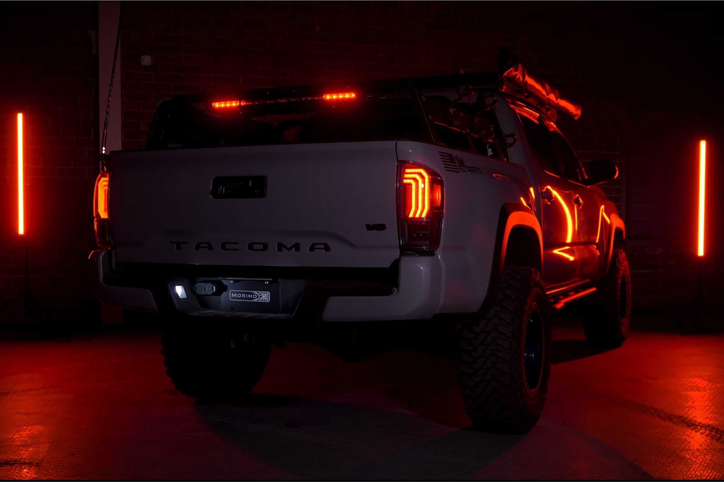 Morimoto XB LED Tail Lights: Toyota Tacoma (16-23 / Red Lens / Set)