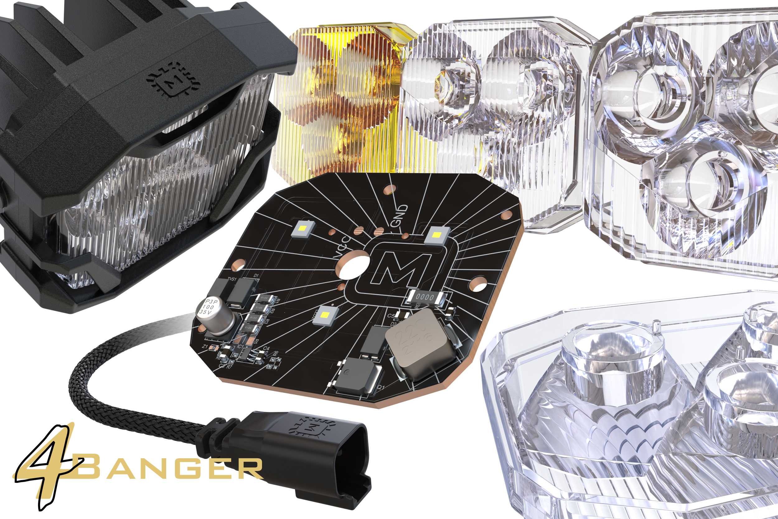 Morimoto 4Banger Fog Brackets: Type T (Set)