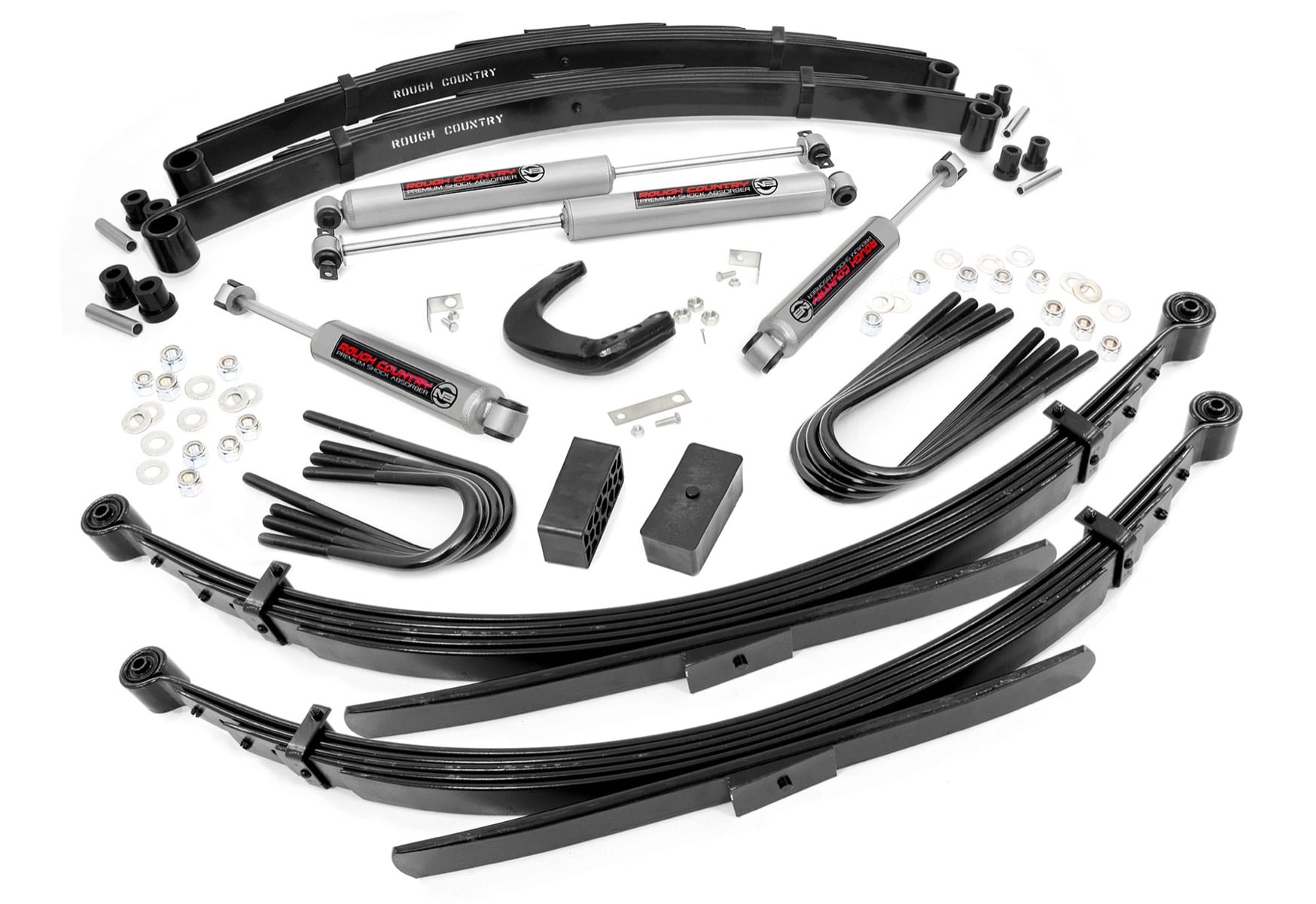 4 Inch Lift Kit | 52 Inch Rear Springs | Chevy/GMC 3/4-Ton Suburban/C25/K25 Truck (73-76) image 5
