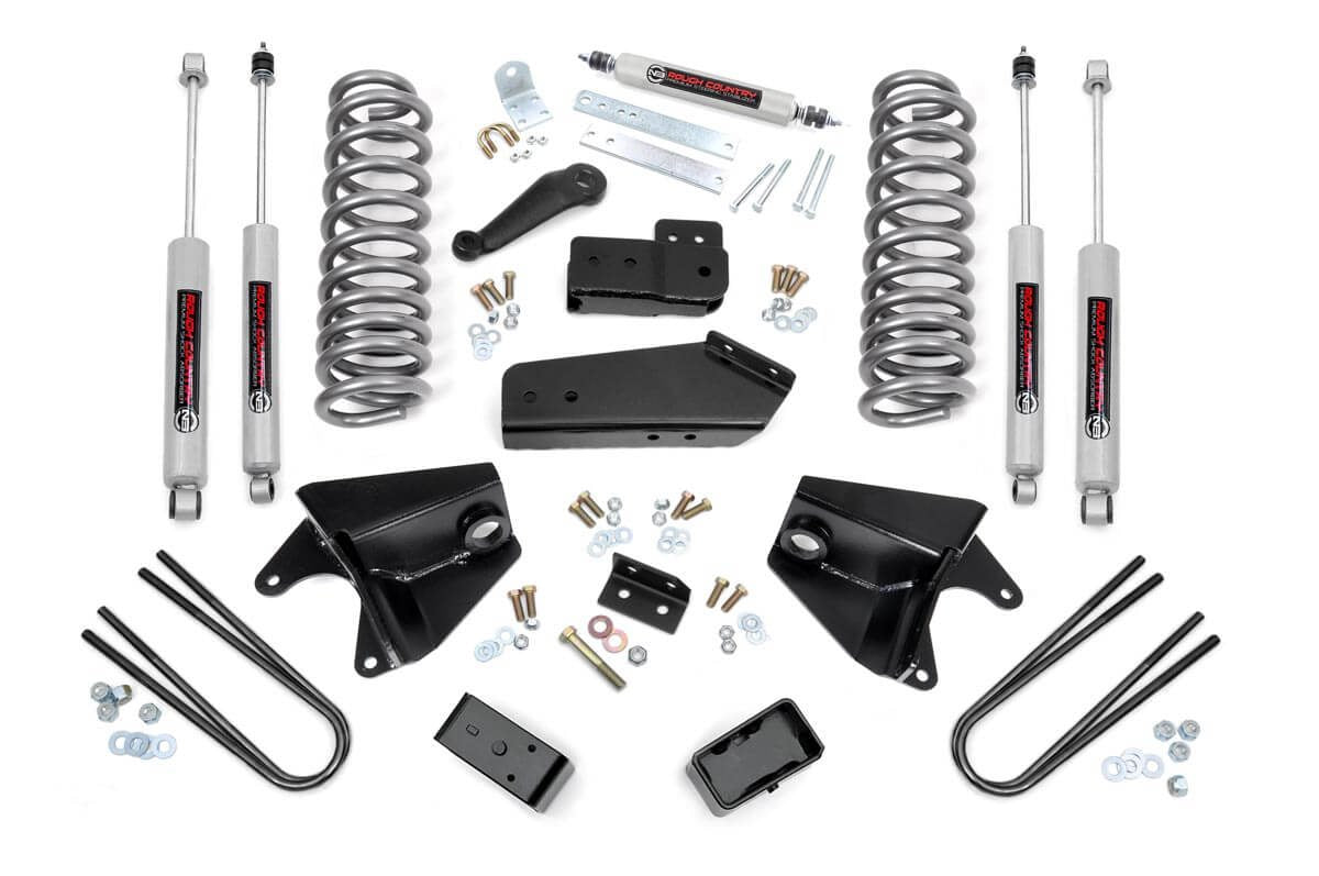 4 Inch Lift Kit | Quad Front Shocks | Rear Springs | Ford Bronco 4WD (80-96) image 2